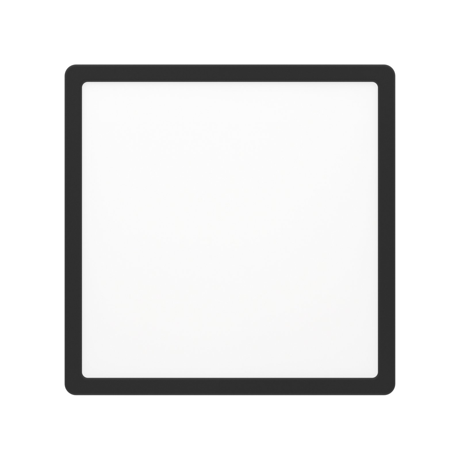 LED griestu lampa Fueva 5, IP20 melna 28,5x28,5cm