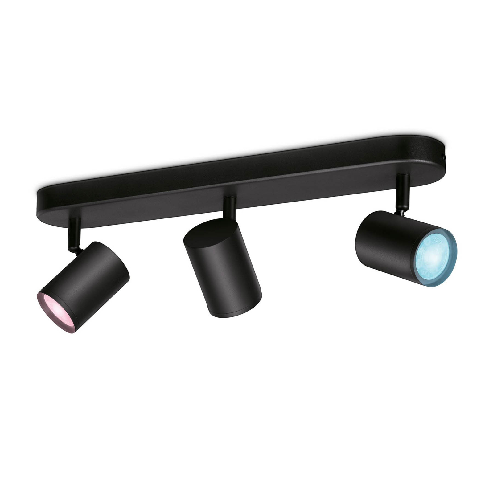WiZ Imageo -LED-spotti, 3 lamppu, RGB, musta