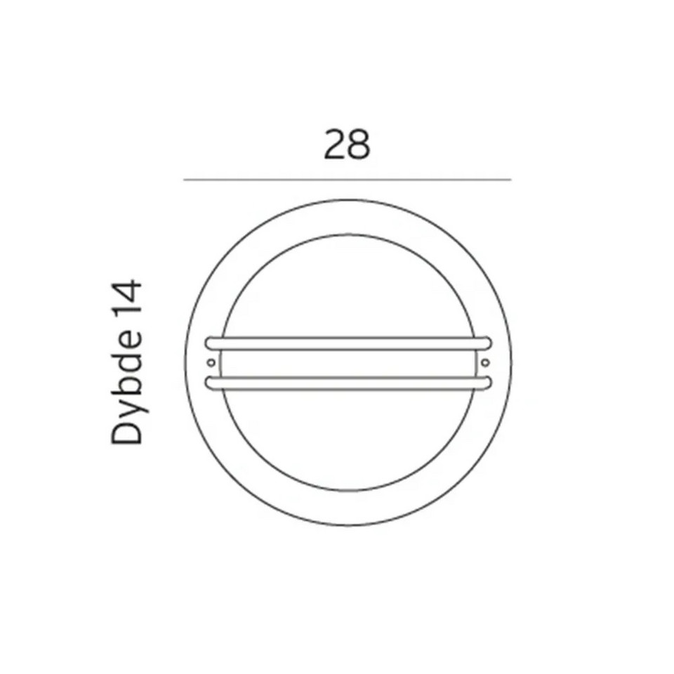 Norlys Bremen LED Utomhus Vägglampa Galvaniserad, metallisk från Norlys
