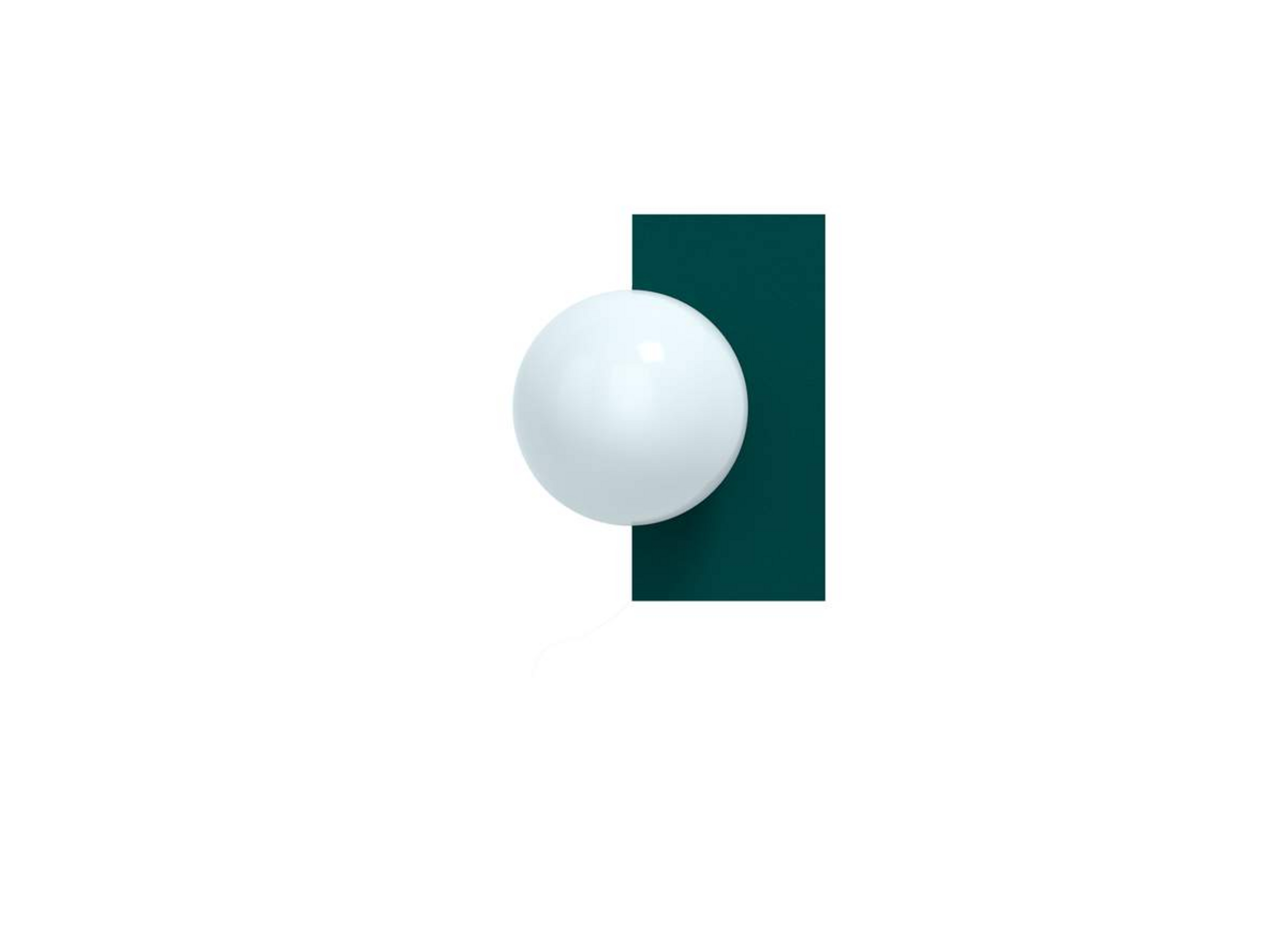 Candy Little Rectangle S Wall Light, Green - Swedish Ninja