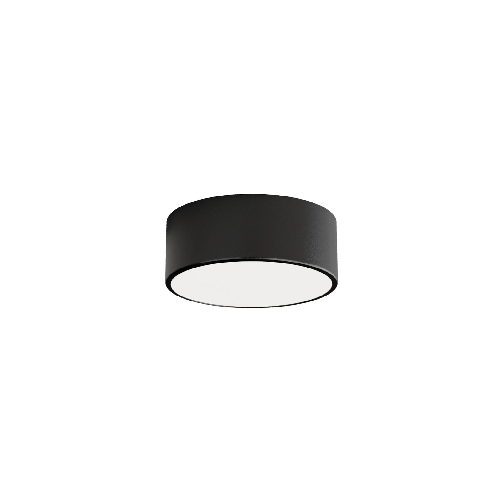 Stropna svetilka Cleo, Ø 20 cm, IP54, črna, kovina, E27
