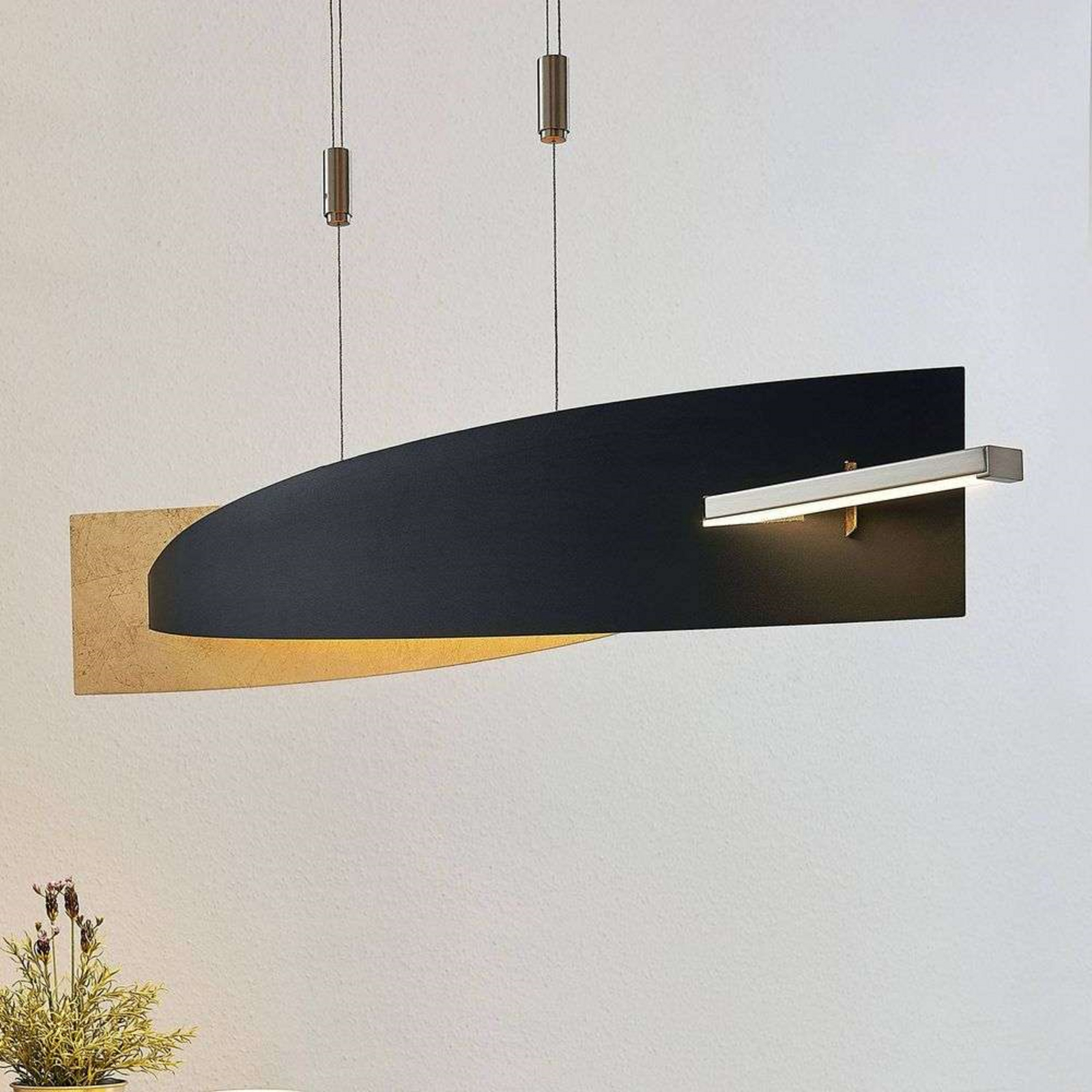 Marija Lustră Pendul L100 Black/Gold - Lucande