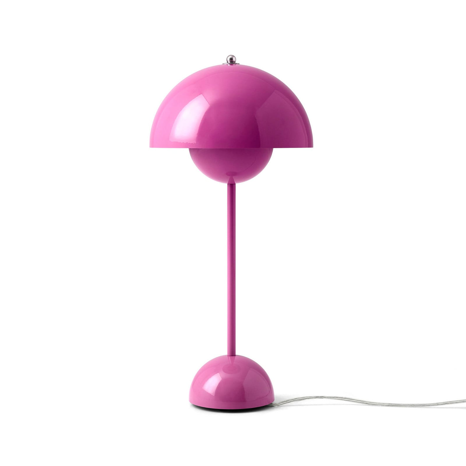 Flowerpot VP3 bordlampe, pink, 50 cm &Tradition - Stue - Design - Metal - Med én lyskilde