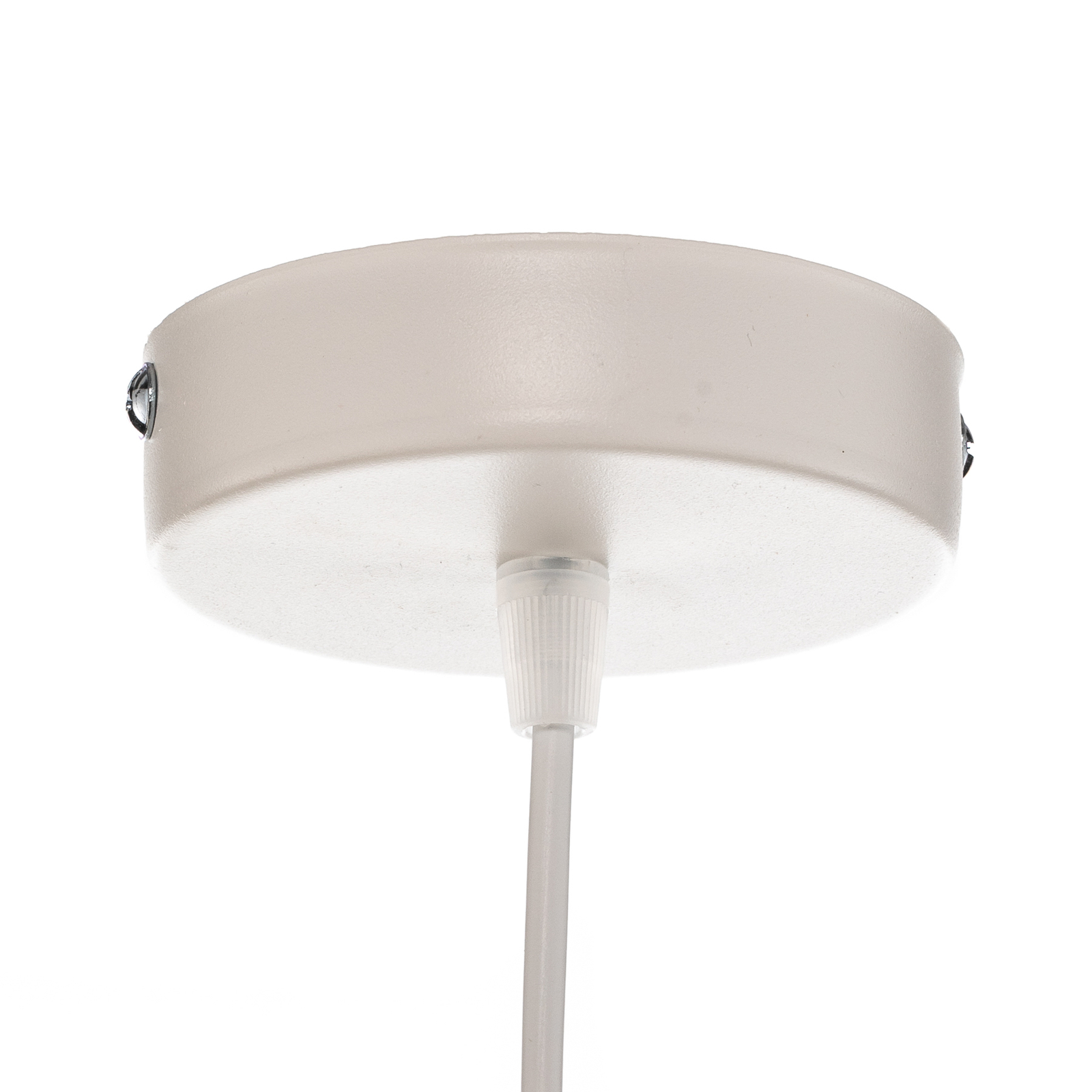 Boho pendant light, Ø 45 cm, one-bulb cream/rattan