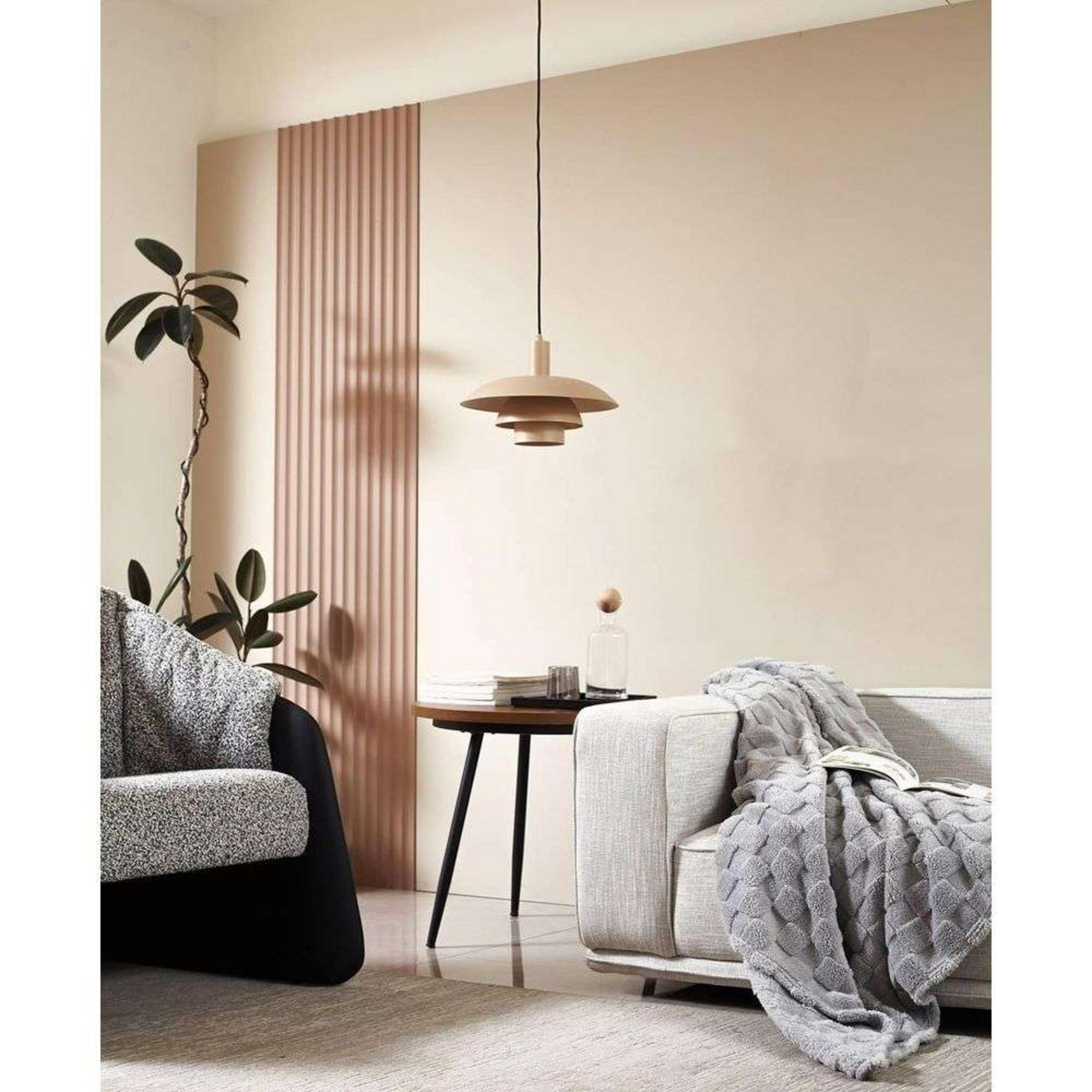 Elorri Pendant Beige - Lindby