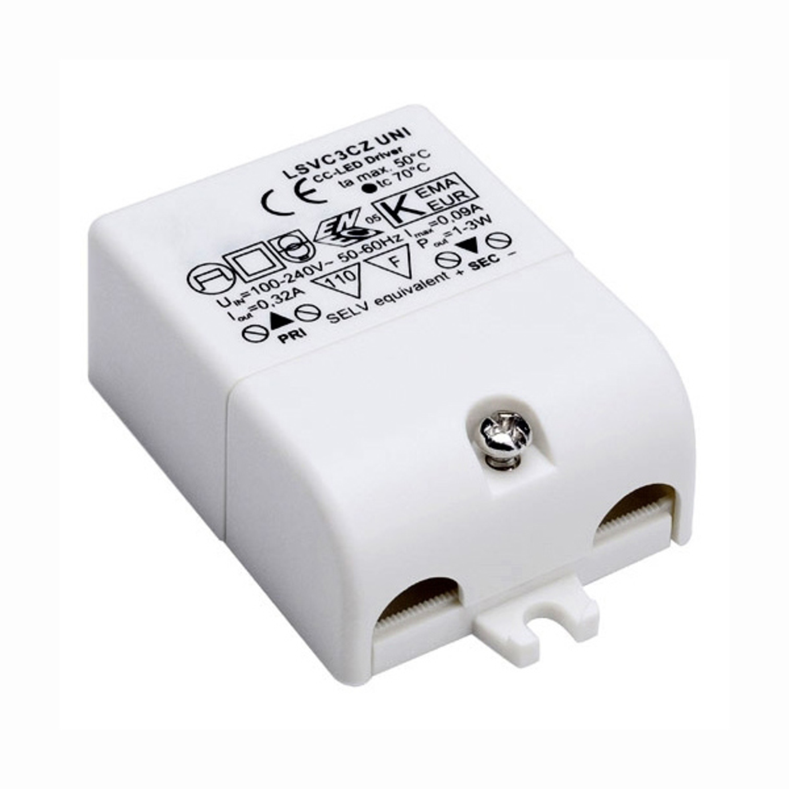SLV LED Driver 3 W 320 mA, L: 5.5 cm, W: 4 cm, H: 2 cm