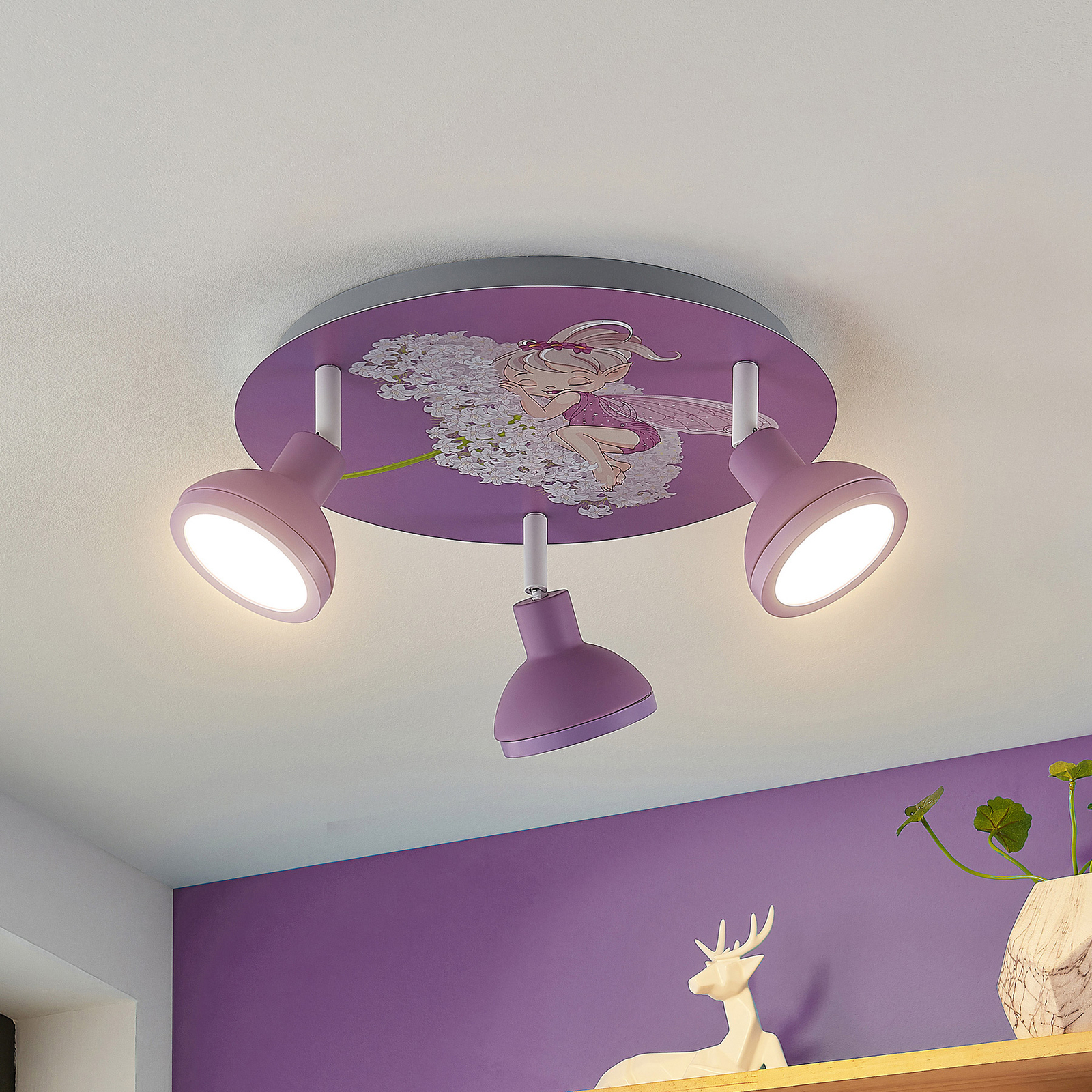 Lindby Roxas children's ceiling light, Fairy