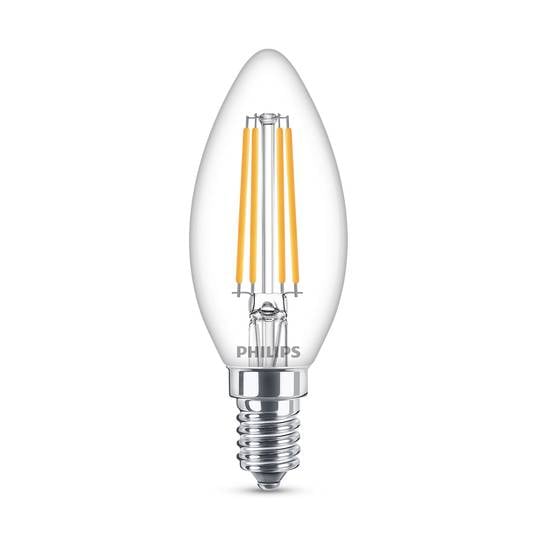 Philips Classic Ampoule LED E14 B35 6,5W clair 4.000K