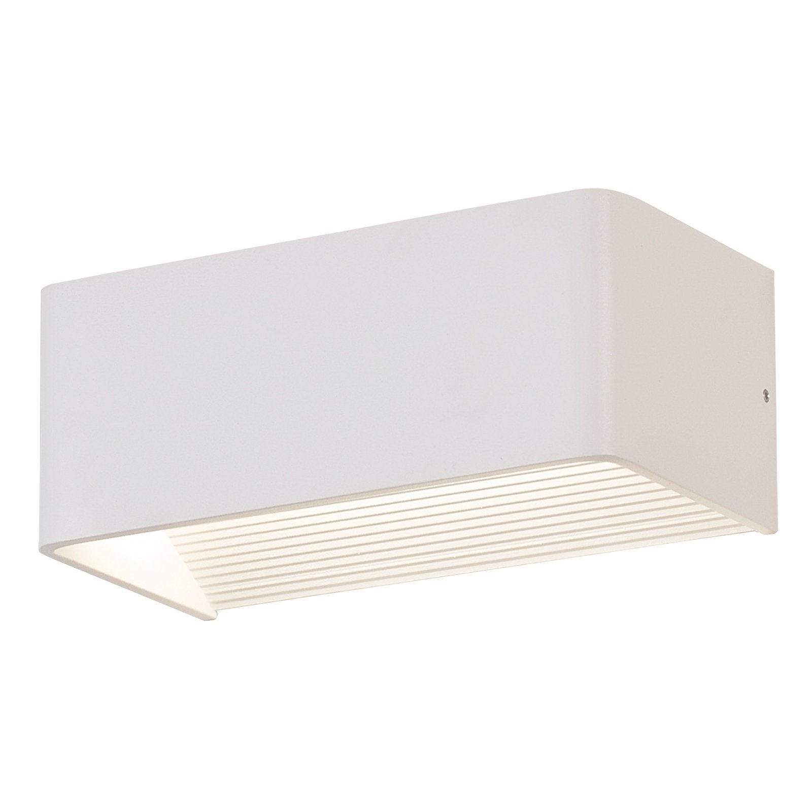 LED wall light Icon, white, up/down, width 20 cm