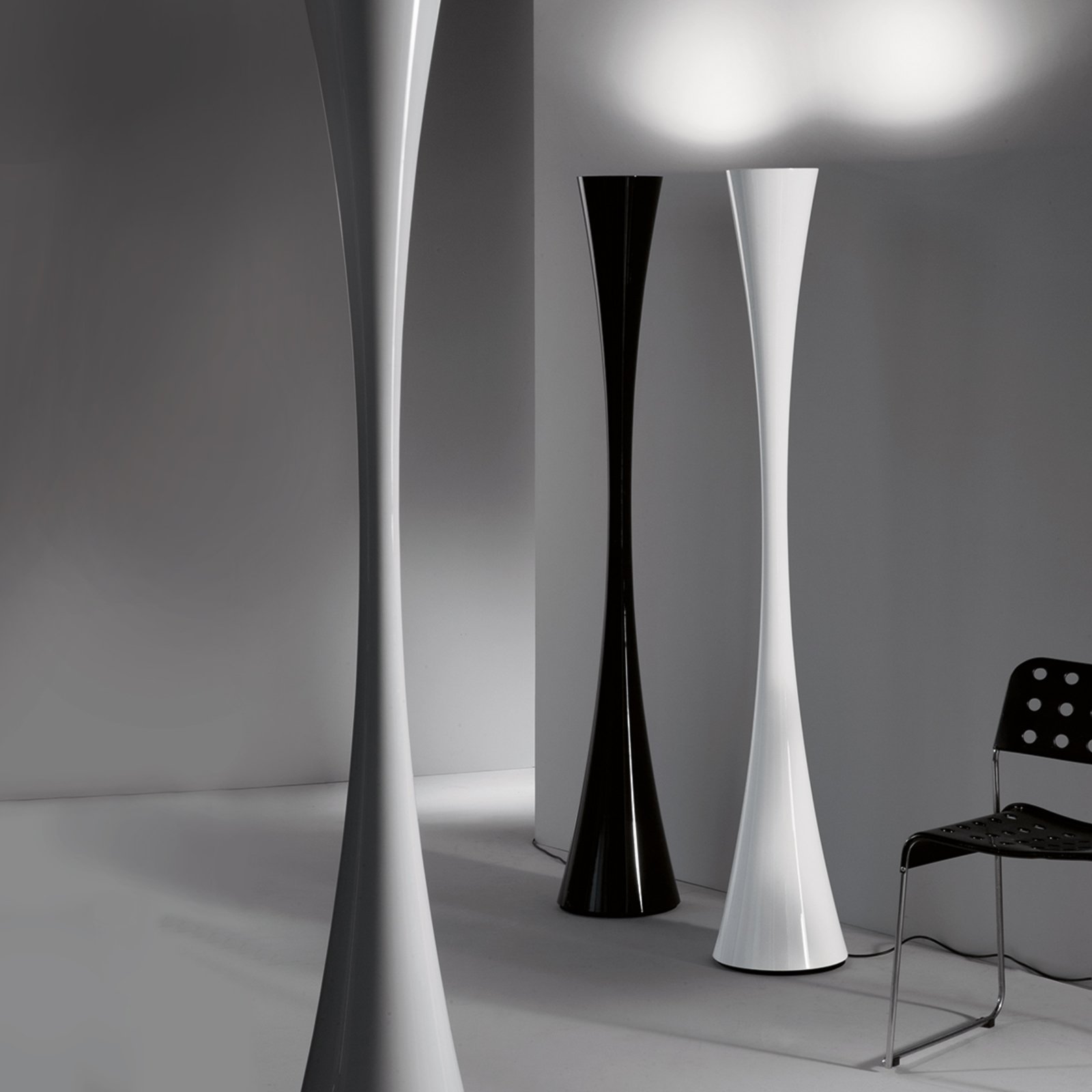 Lampadaire LED Martinelli Luce Bionica 180 cm noir