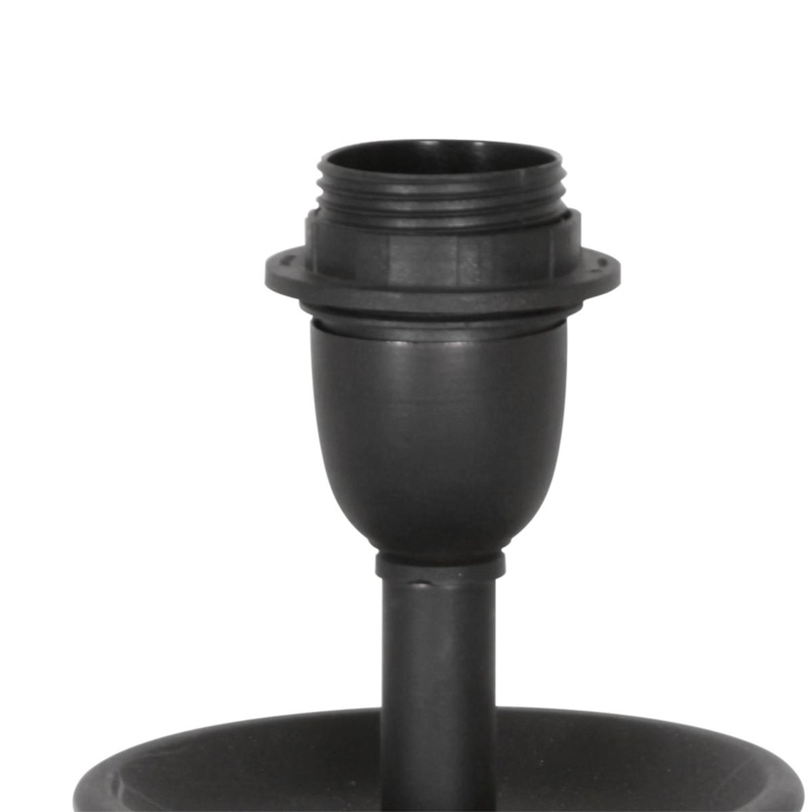 Lyons 3749ZW bordslampa, svart/naturlig flätad
