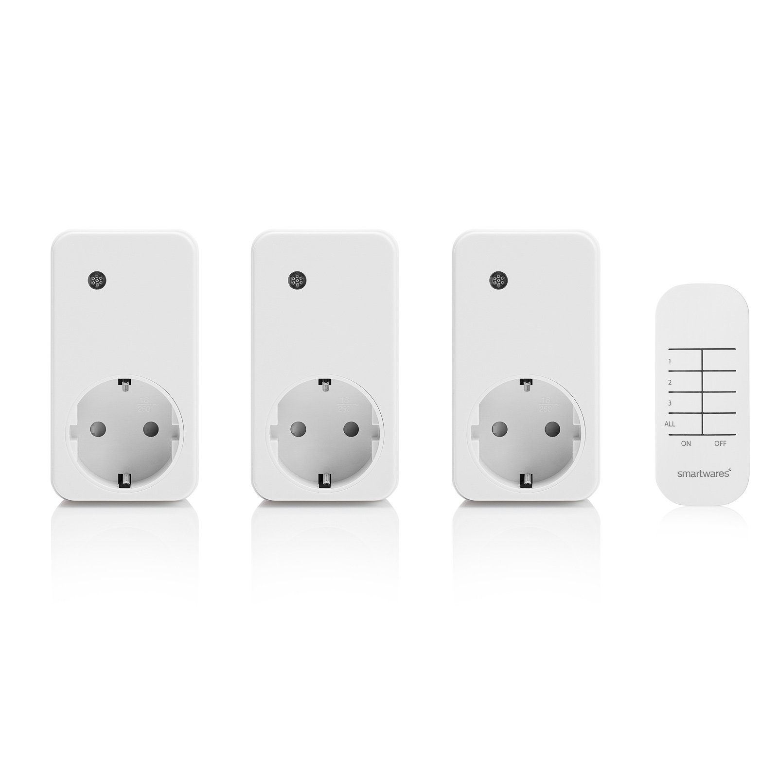 set of 3 radio-controlled socket outlets SH4-99573 Indoor area