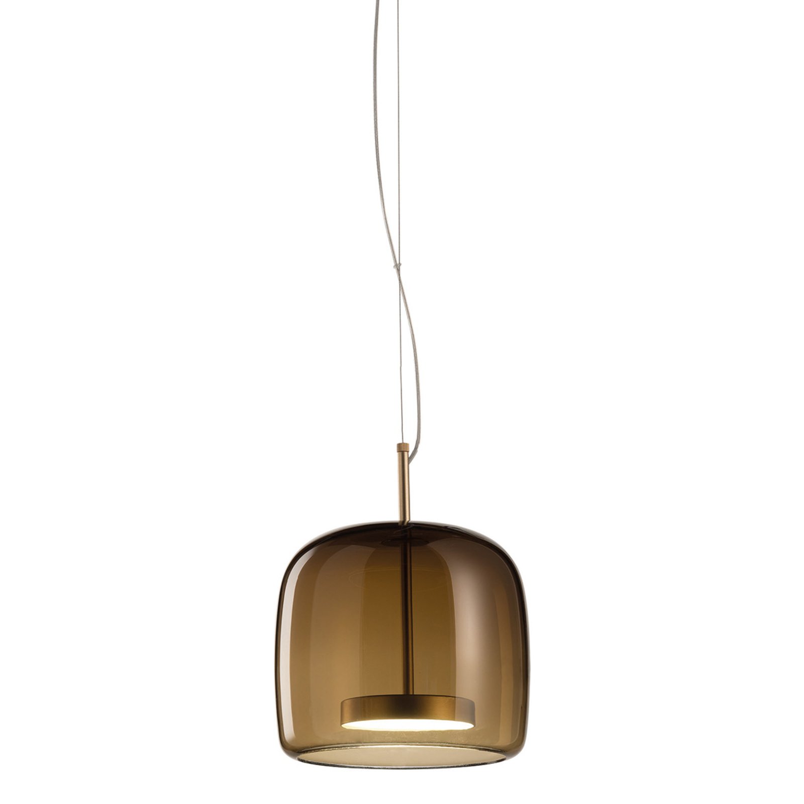 Jube SP 1 P pendant light made of glass, brown