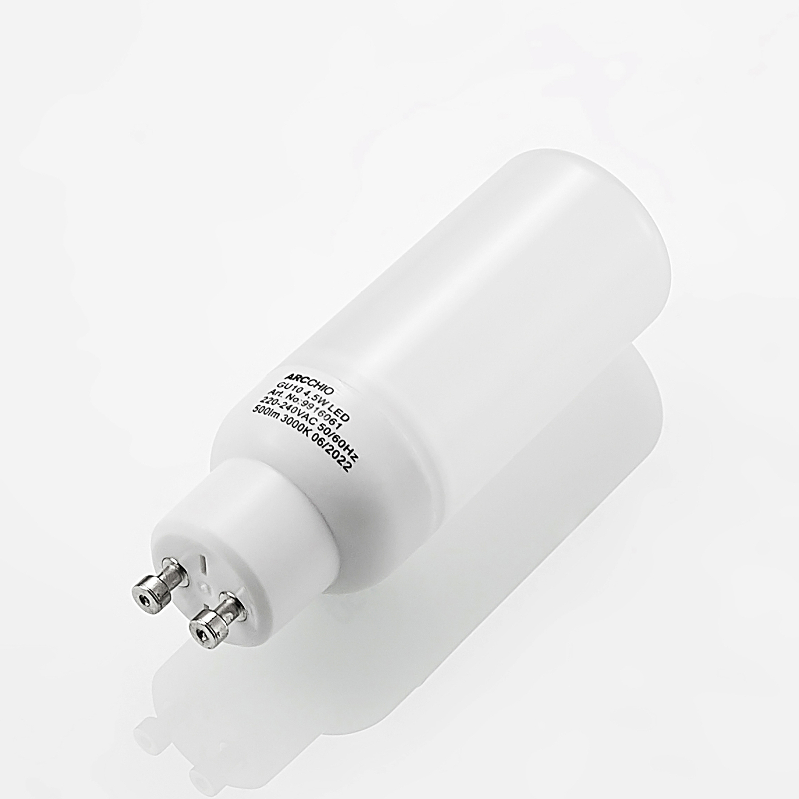 Arcchio tube LED bulb GU10 4.5 W 3,000 K 4-pack