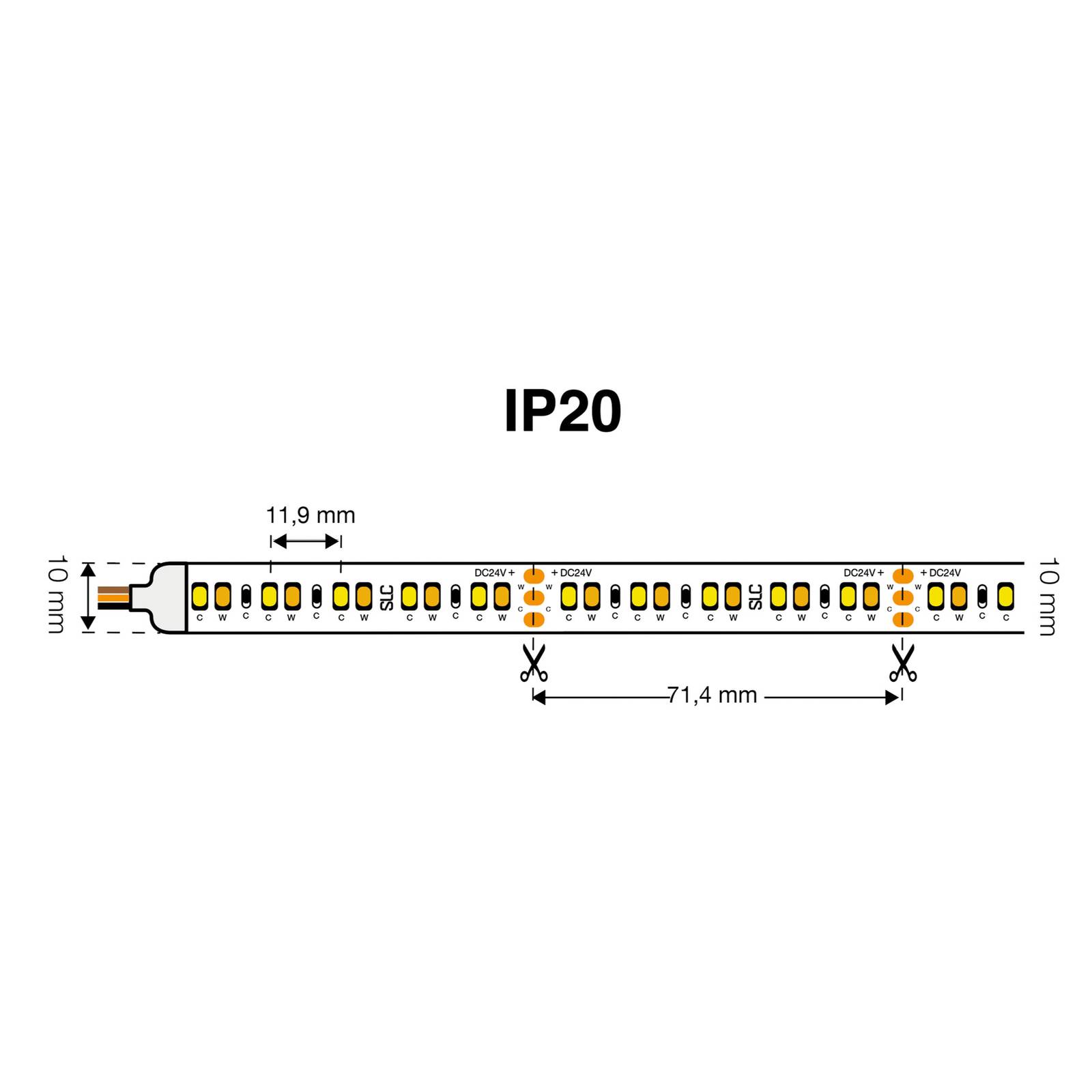 SLC Taśma LED Tunable White 827-865 10m 125W IP20