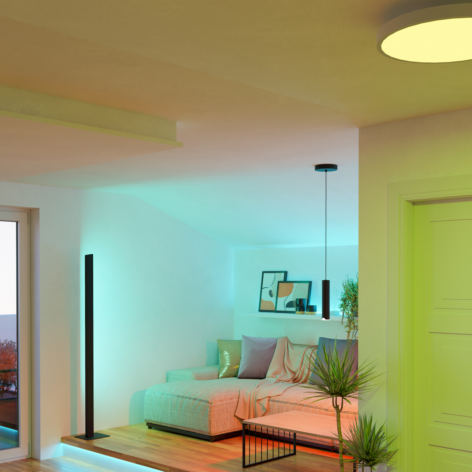 EGLO connect LED pendant light Balamorta-Z, 1-bulb, black