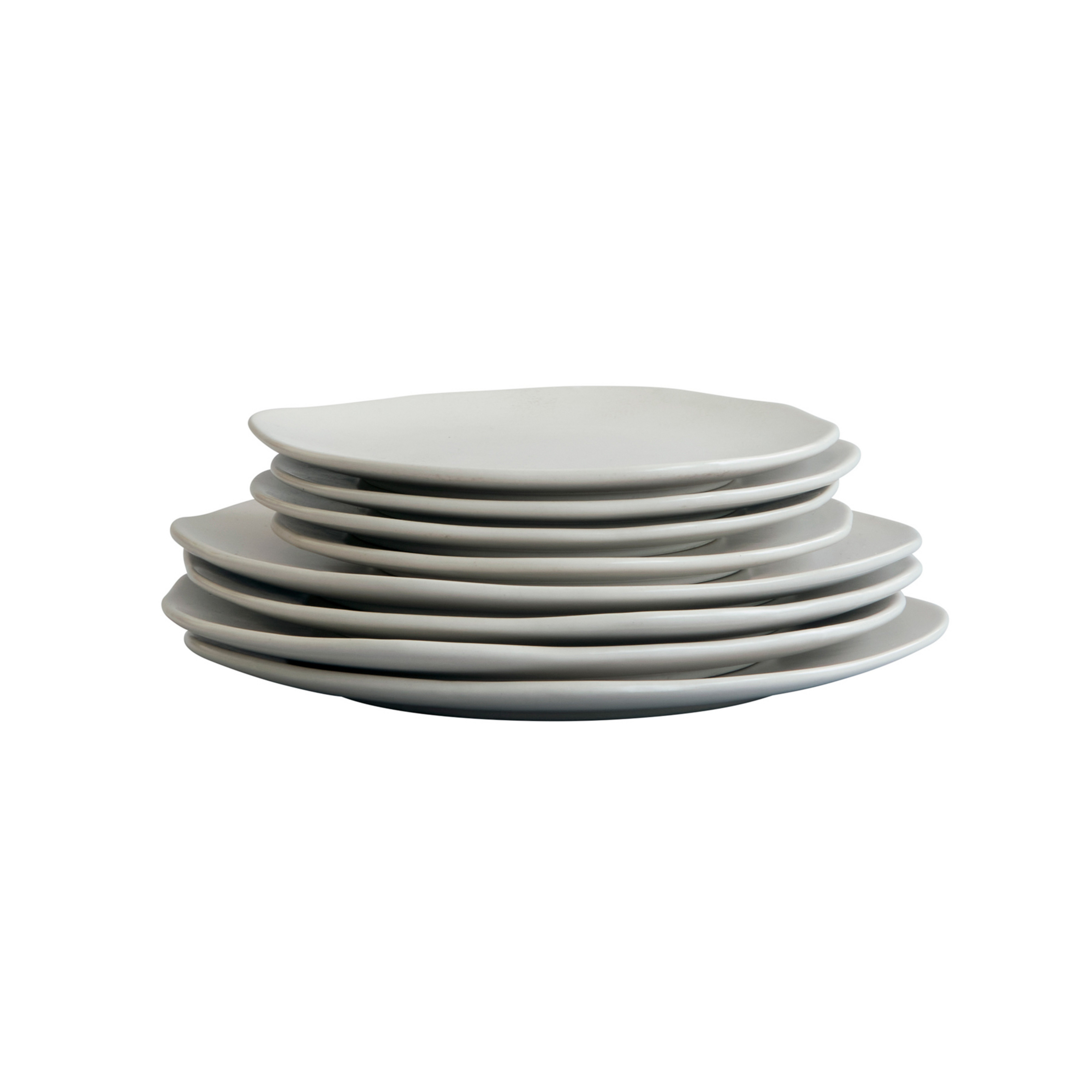 Piatti Native, set da 8, pietra, bianco - 101 Copenhagen