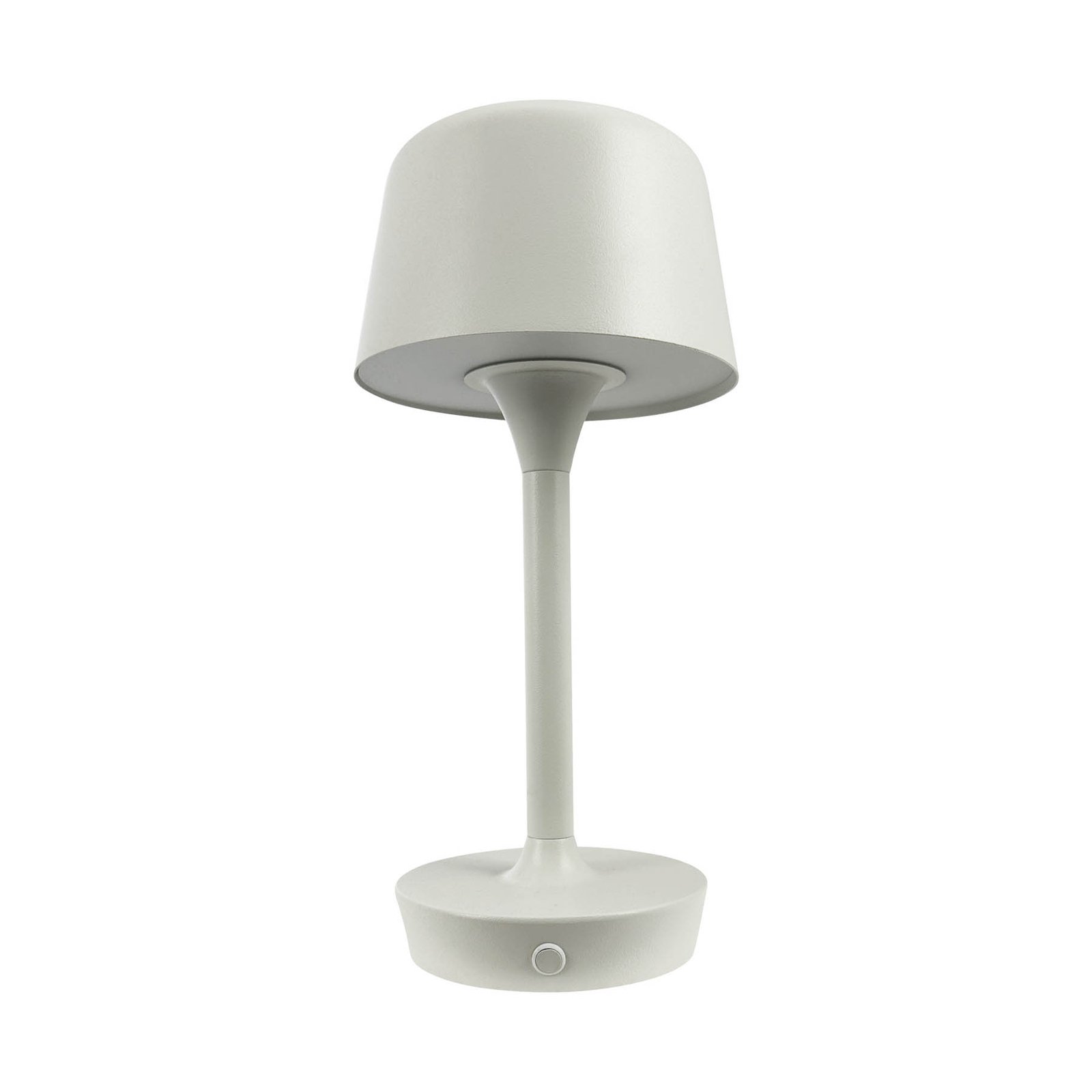 Dyberg Larsen LED dobíjecí stolní lampa Flow, krémová, výška 25 cm