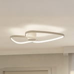 Φωτιστικό οροφής LED EGLO LEPORANO, μπεζ, 60 x 50 εκ., 2 λάμπες, CCT