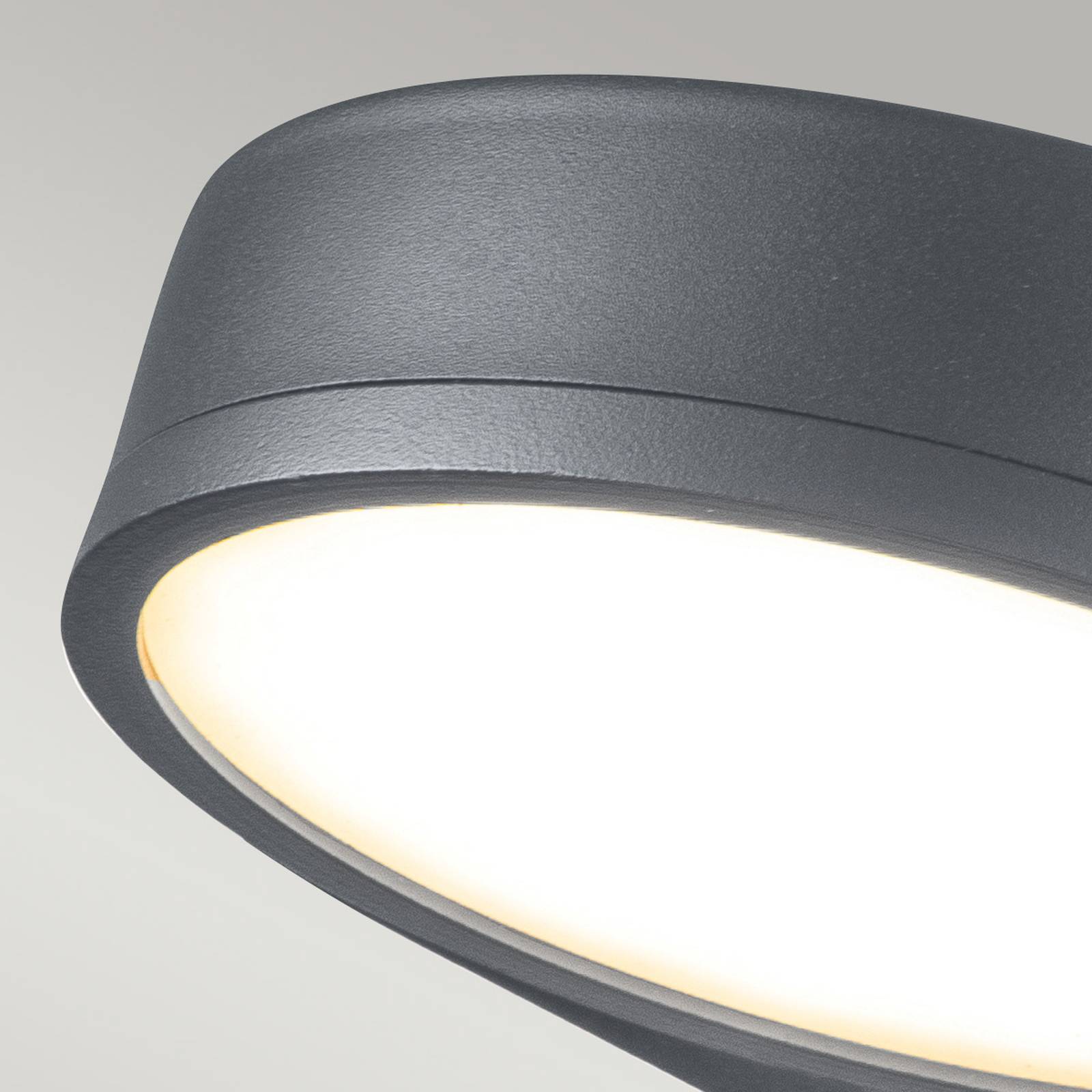 E-shop LED svietidlo Zola, nehrdzavejúca oceľ sivá