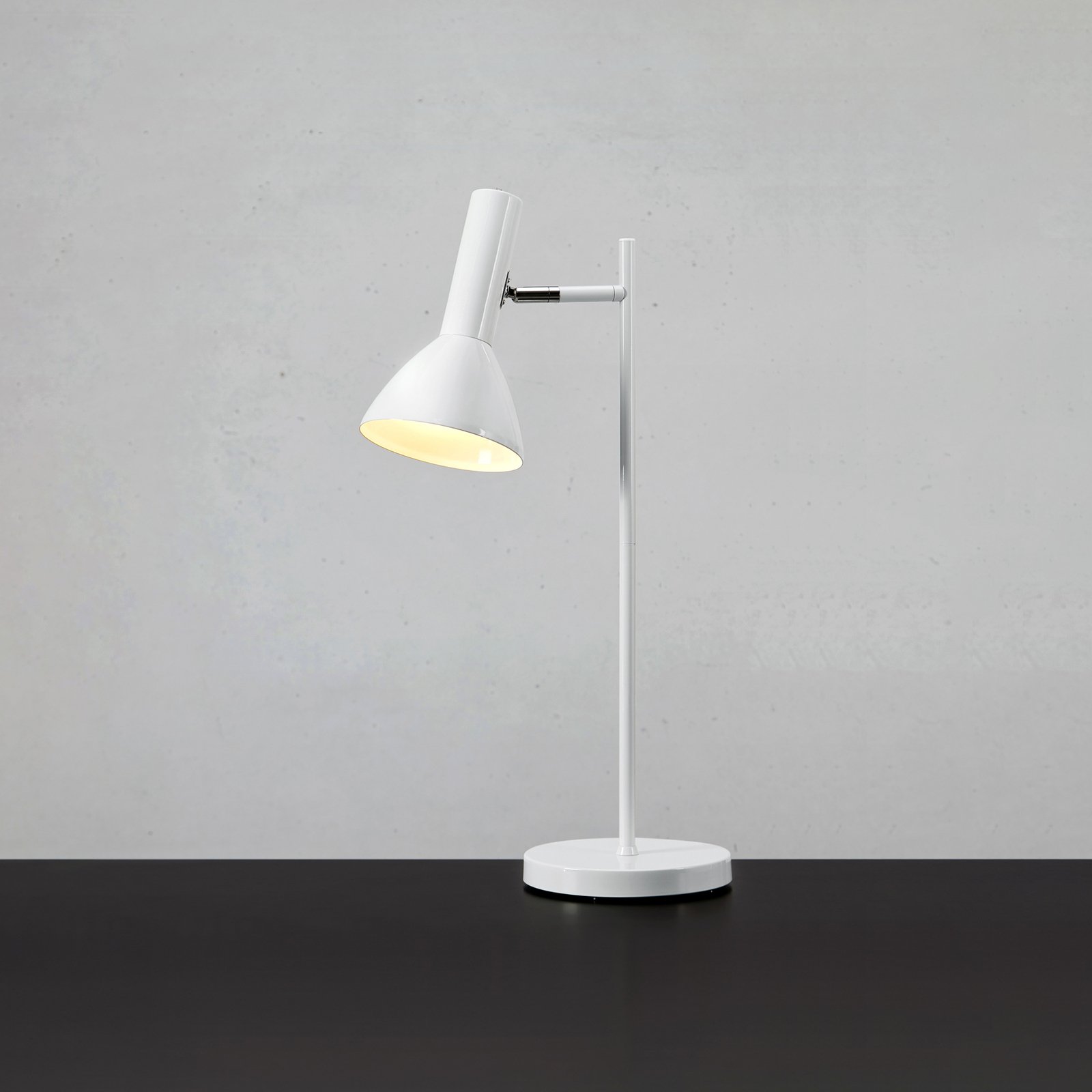 Metro Bordlampe Shiny White - Markslöjd
