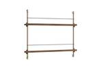 Magazine Shelving Smoked Oak/Warm Grey - Moebe