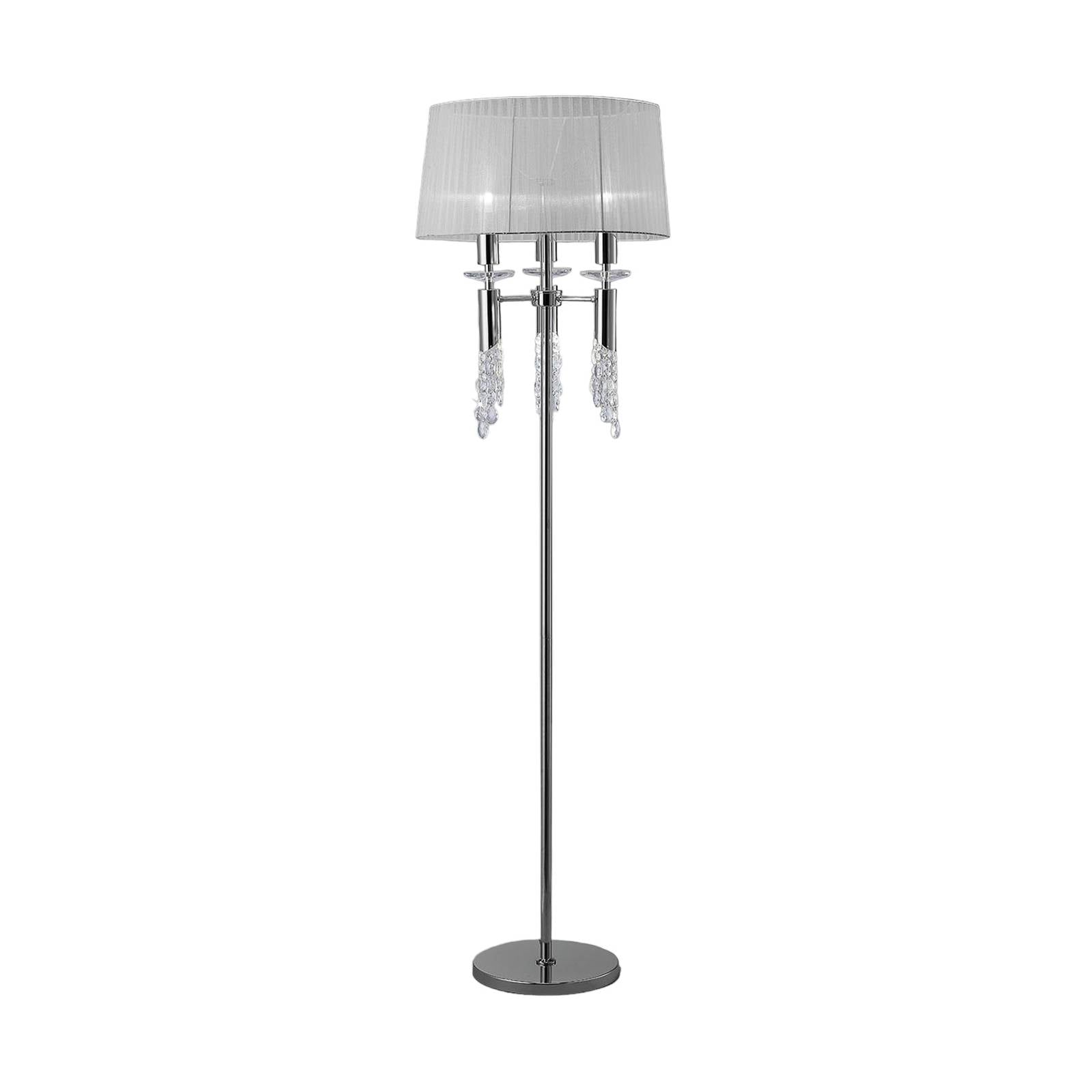 Stehleuchte Lilja mit Seidenschirm