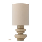 Lampada da tavolo Fabiola, color crema, vetro, altezza 51 cm - Bloomingville