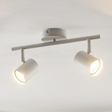 ELC Tomoki LED-Deckenleuchte, weiß, 2-flammig