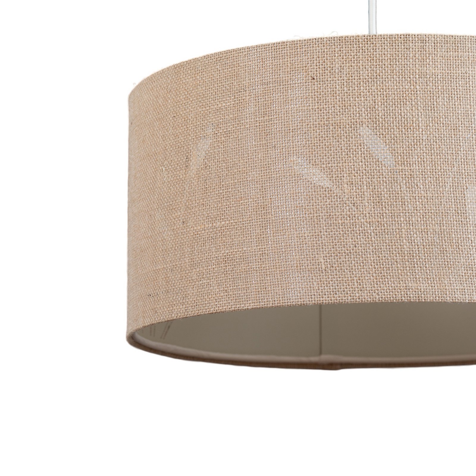 Boho Auris pendant light, beige, Ø 40 cm, textile