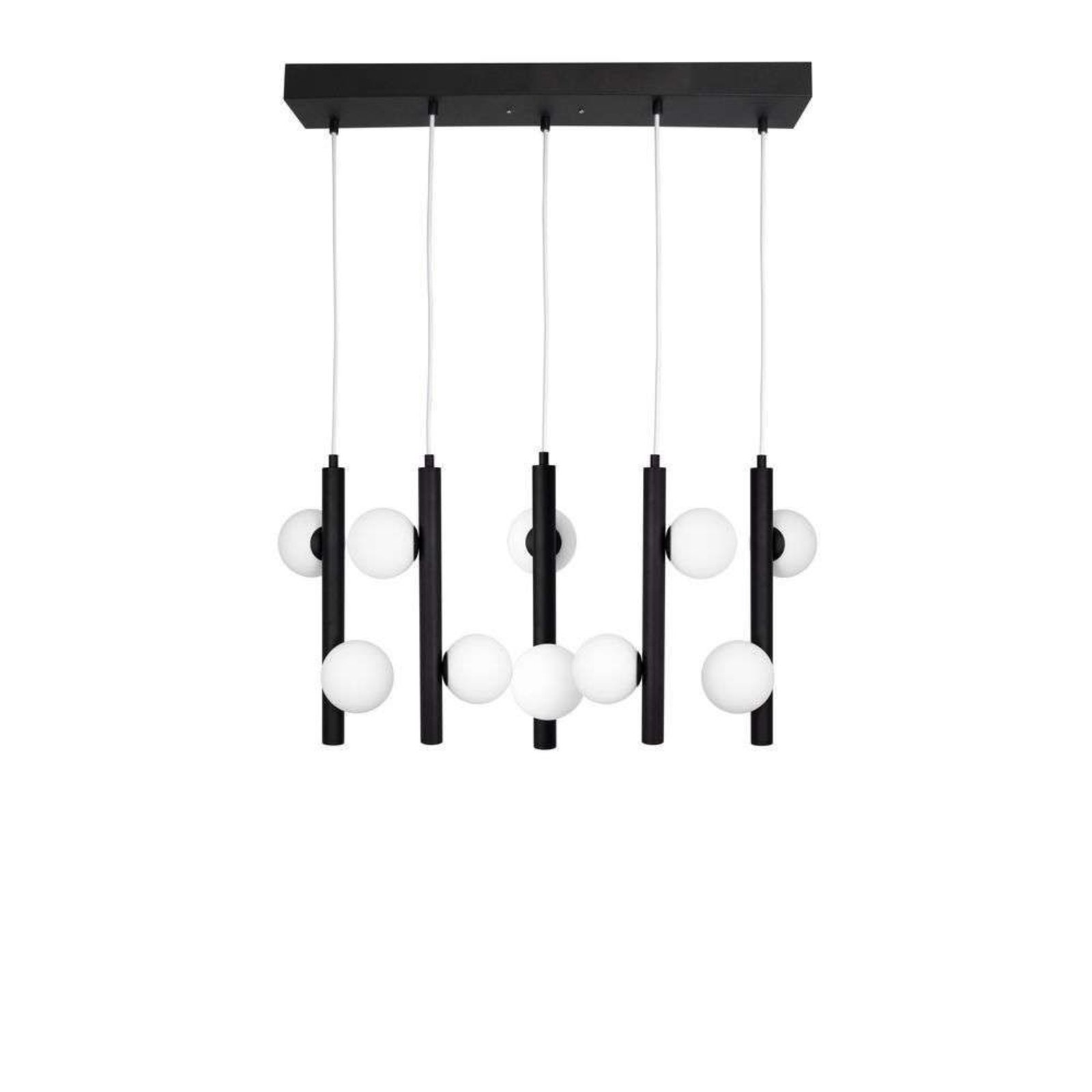 Pearl 5 Lustră Pendul Black - Globen Lighting