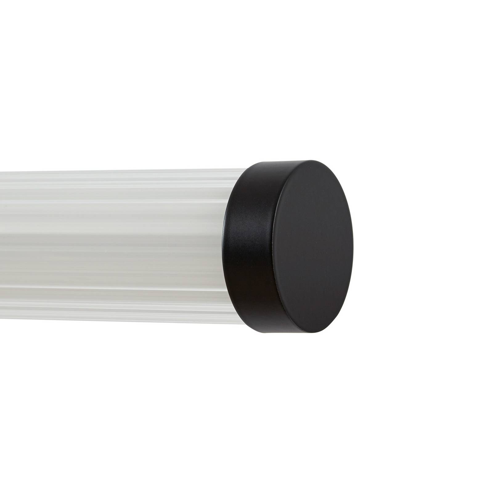 Kinkiet LED Lucande Melisa, czarny, 90 cm, CCT, IP44