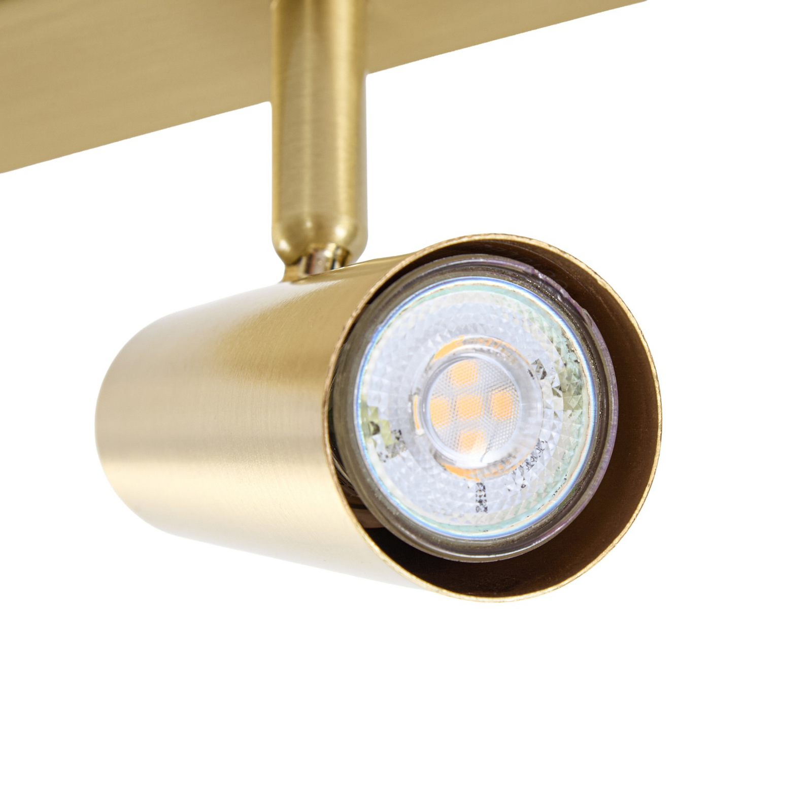 Lindby downlight Iluna, 6 lyskilder, messing, GU10 Lindby downlight Iluna, 6 lyskilder, messing, GU10