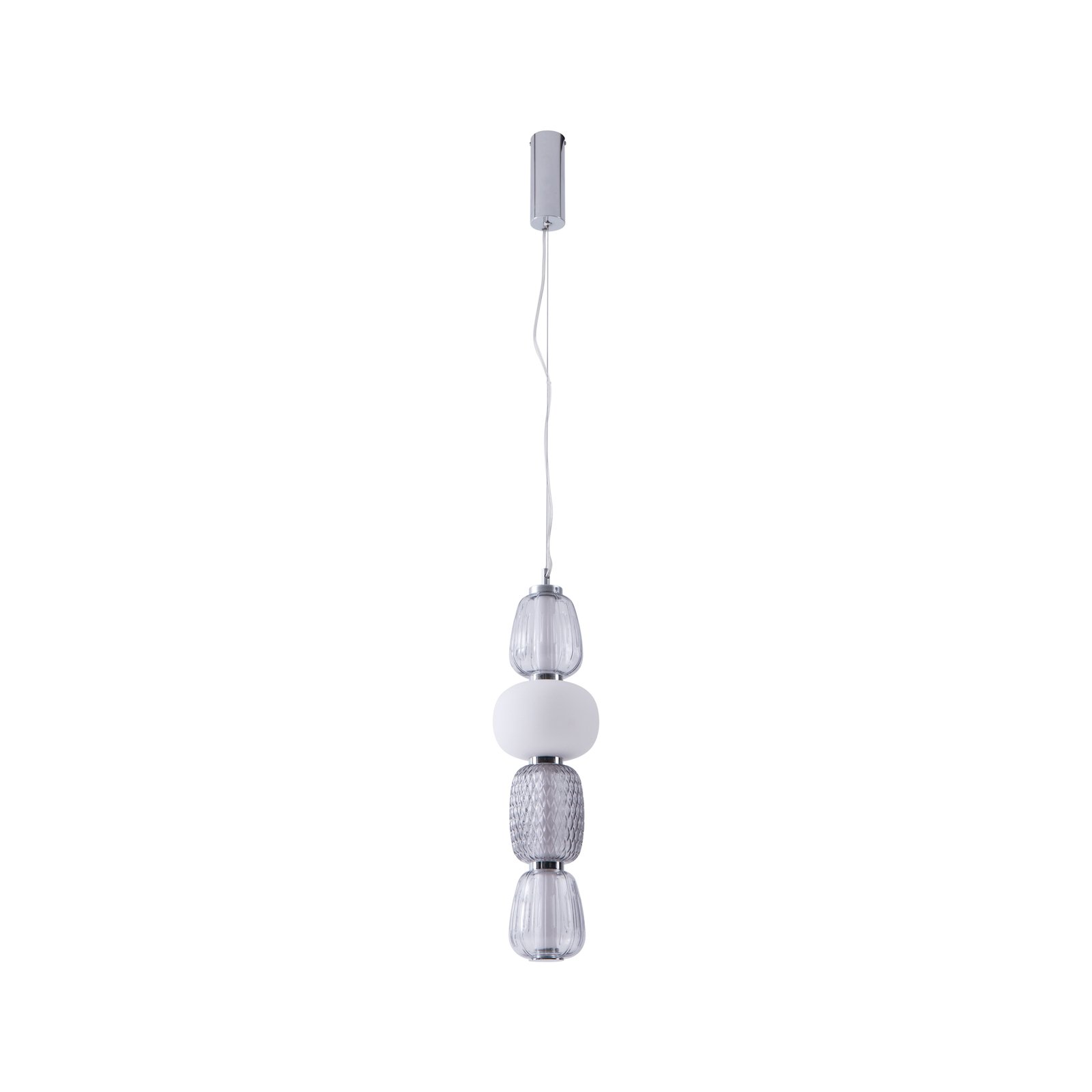 Lucande Fedra LED pendant light, glass