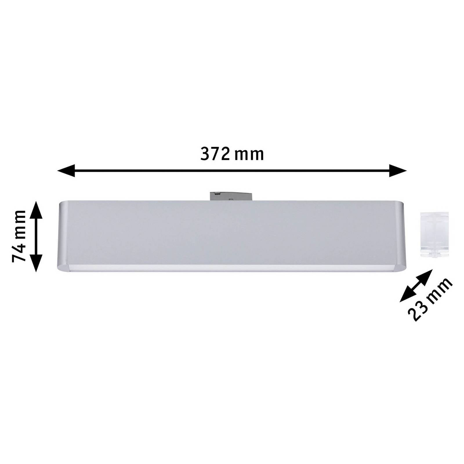 Paulmann URail LED-skenlampa Ceris, krom, 3 000 K, 37 cm