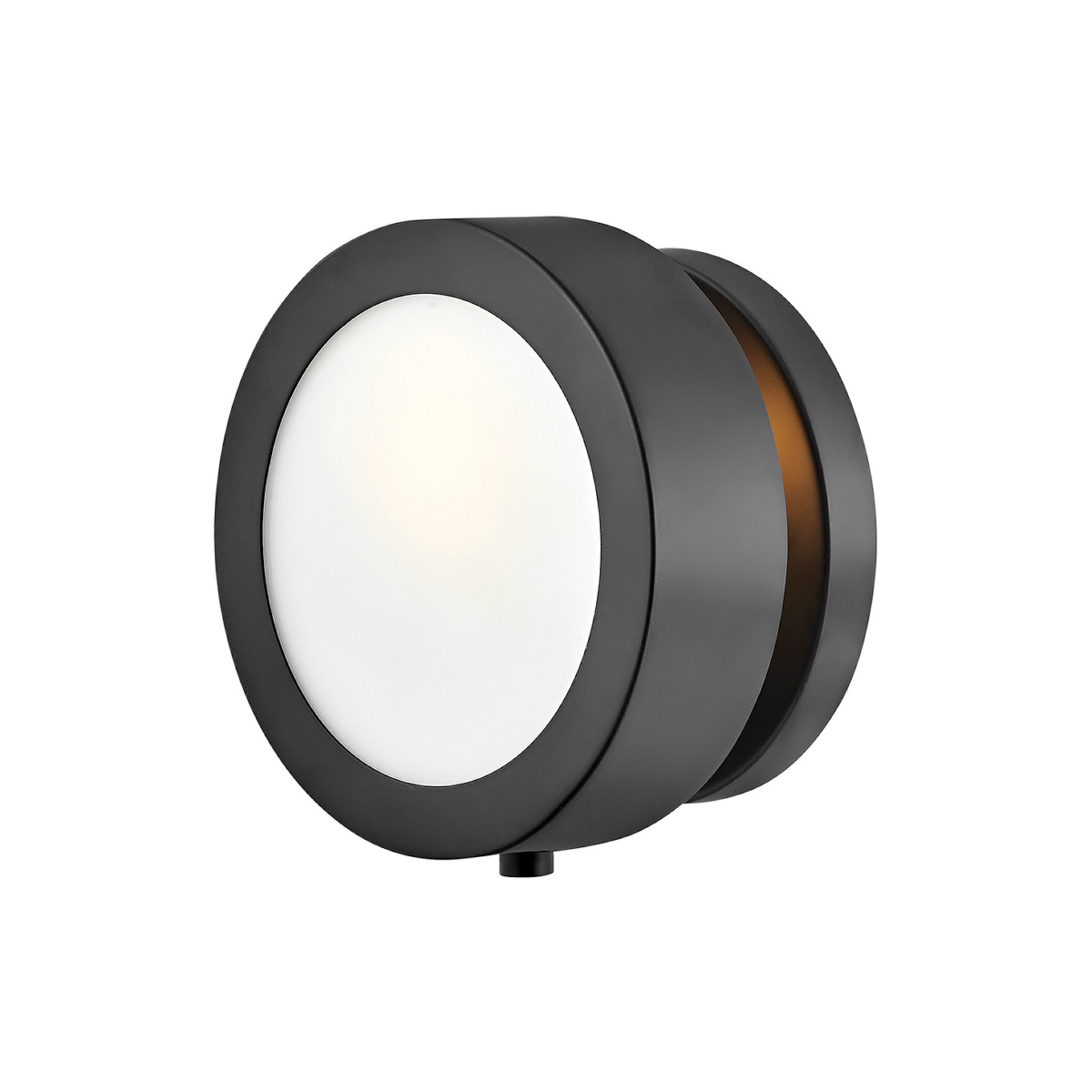 Mercer vegglampe, matt svart, Ø 17 cm, metall, E14 – HINKLEY