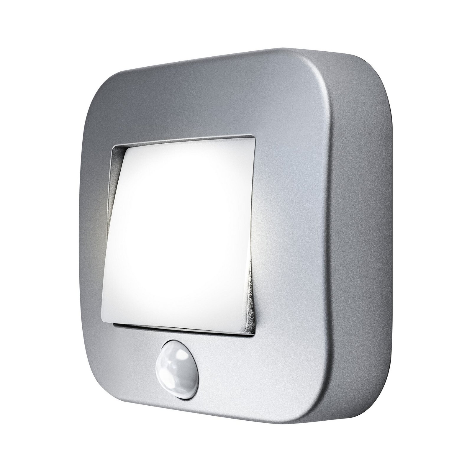OSRAM Nachtlicht NIGHTLUX HALL, silber Sensor, Batterie IP54