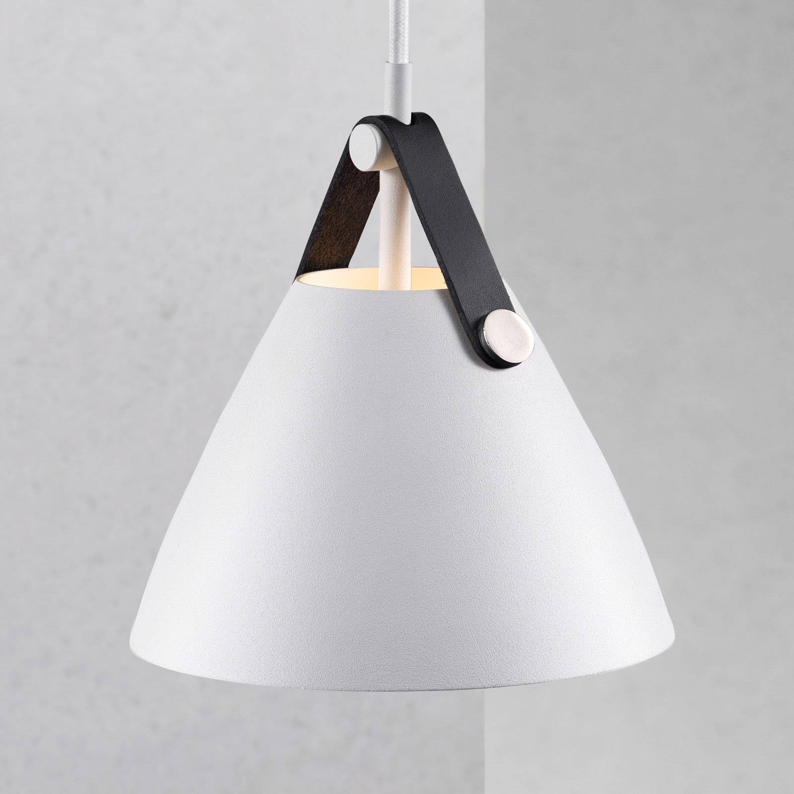 Lampa wisząca Strap, Ø 16,5 cm, biała