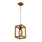 Hanglamp Square van hout, 1-lamp