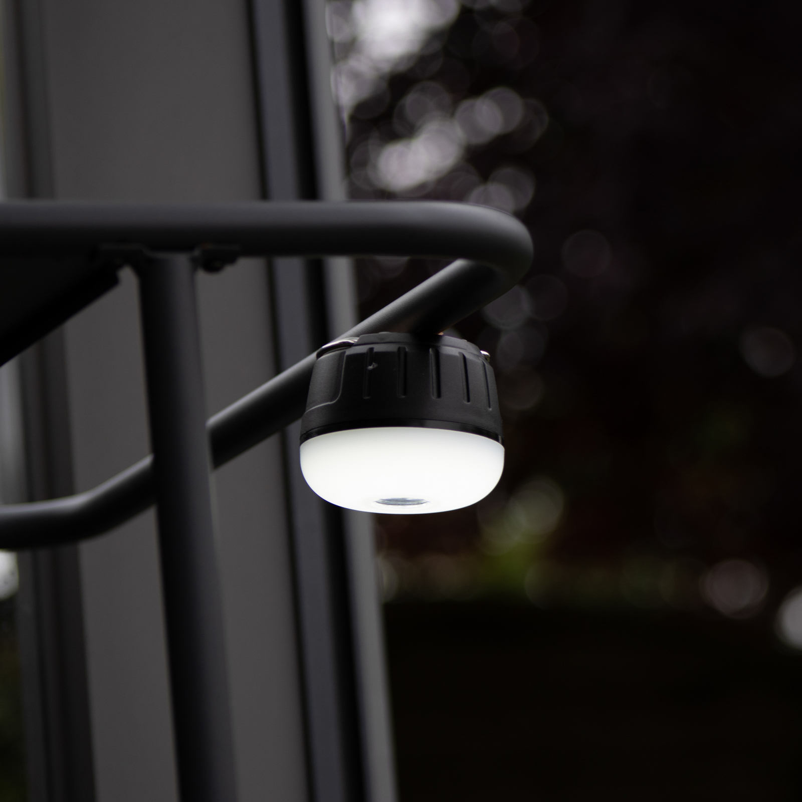 Lampada LED da esterno ricaricabile 850948, nero/bianco, Ø 7 cm, plastica