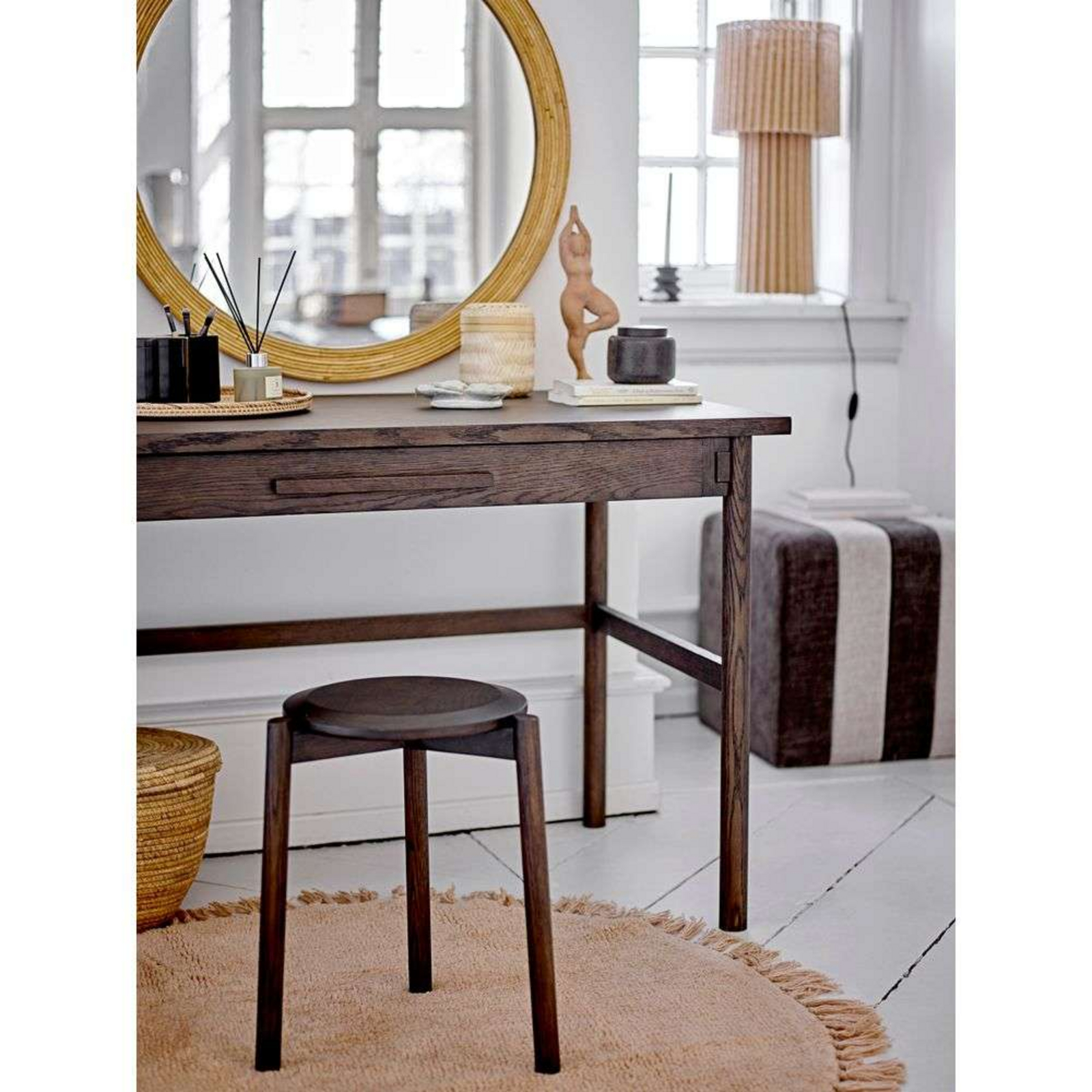 Gil Stool Brown Oak - Bloomingville