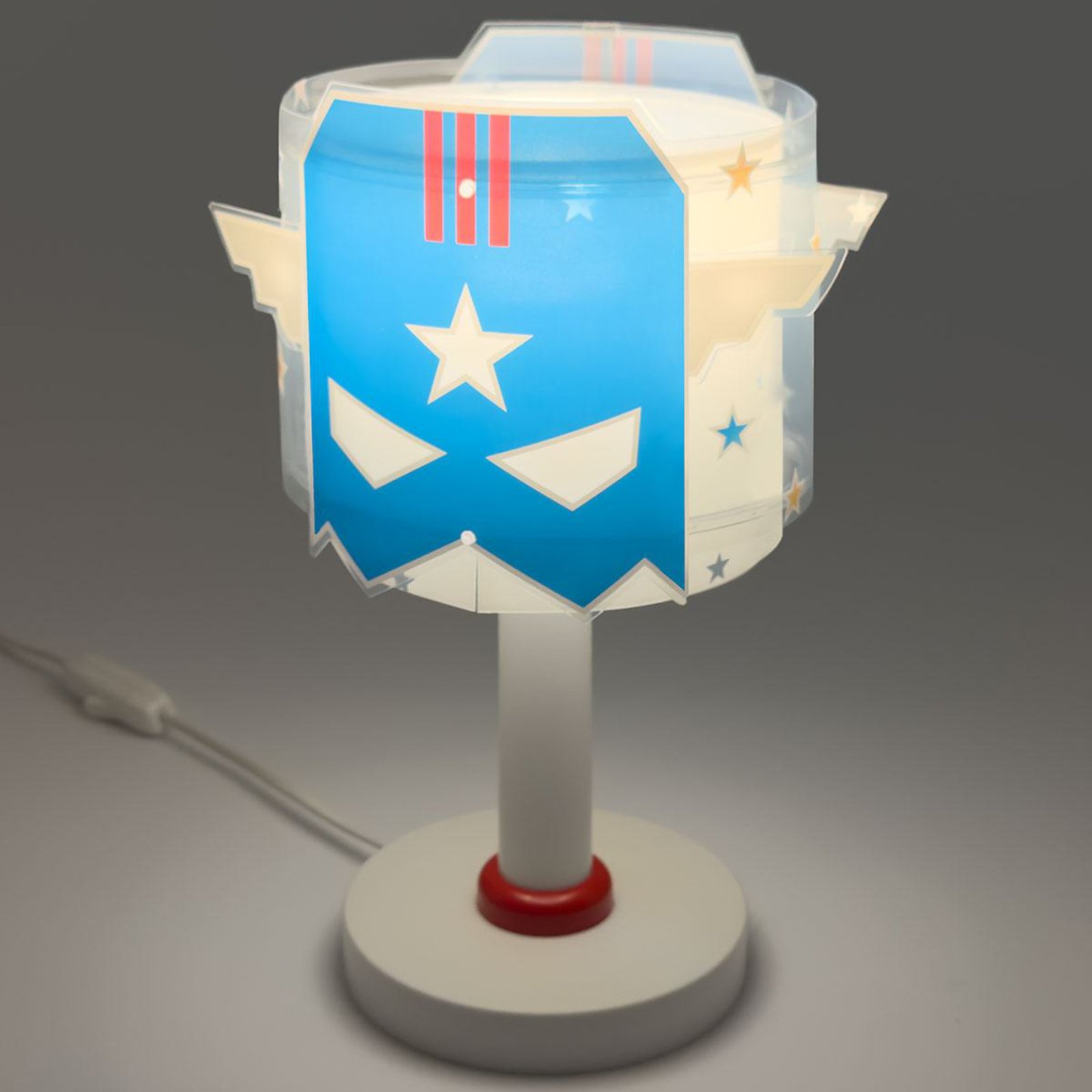 Детска настолна лампа Blue Hero, G4, Ø 15 cm