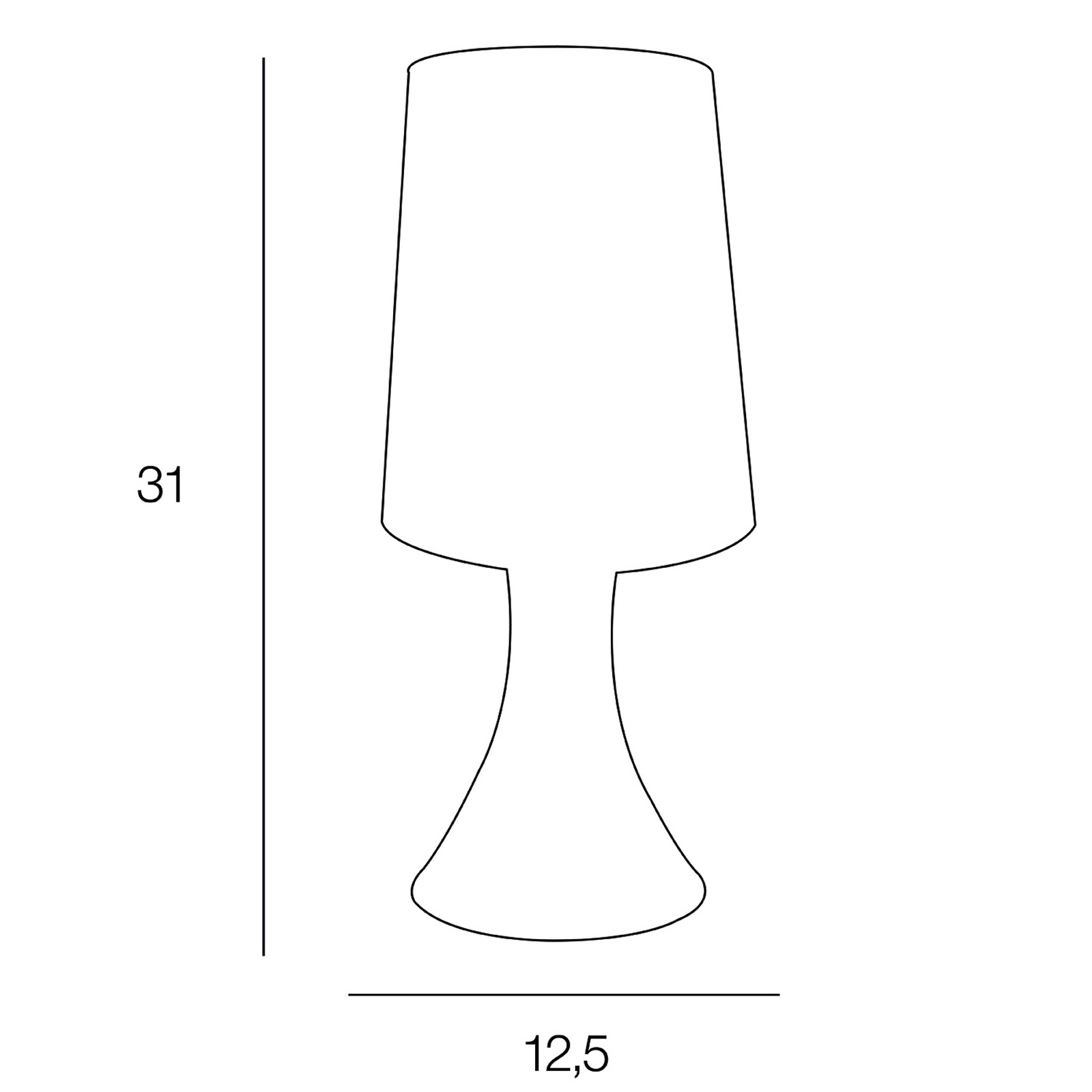 Tafellamp Tilt, aluminium/wit, hoogte 31 cm, metaal/katoen Tafellamp Tilt, aluminium/wit, hoogte 31 cm, metaal/katoen