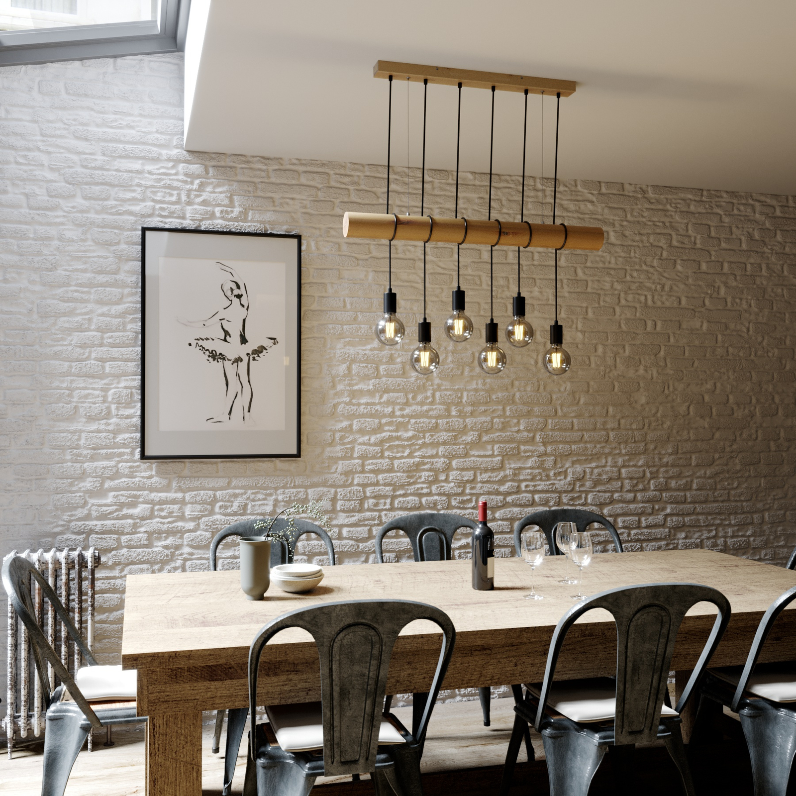 Trä pendellampa Eviton, 6 lampor natur | Lamp24.se 10+ bästa bilderna på birgittagården | stolar, kaffebord