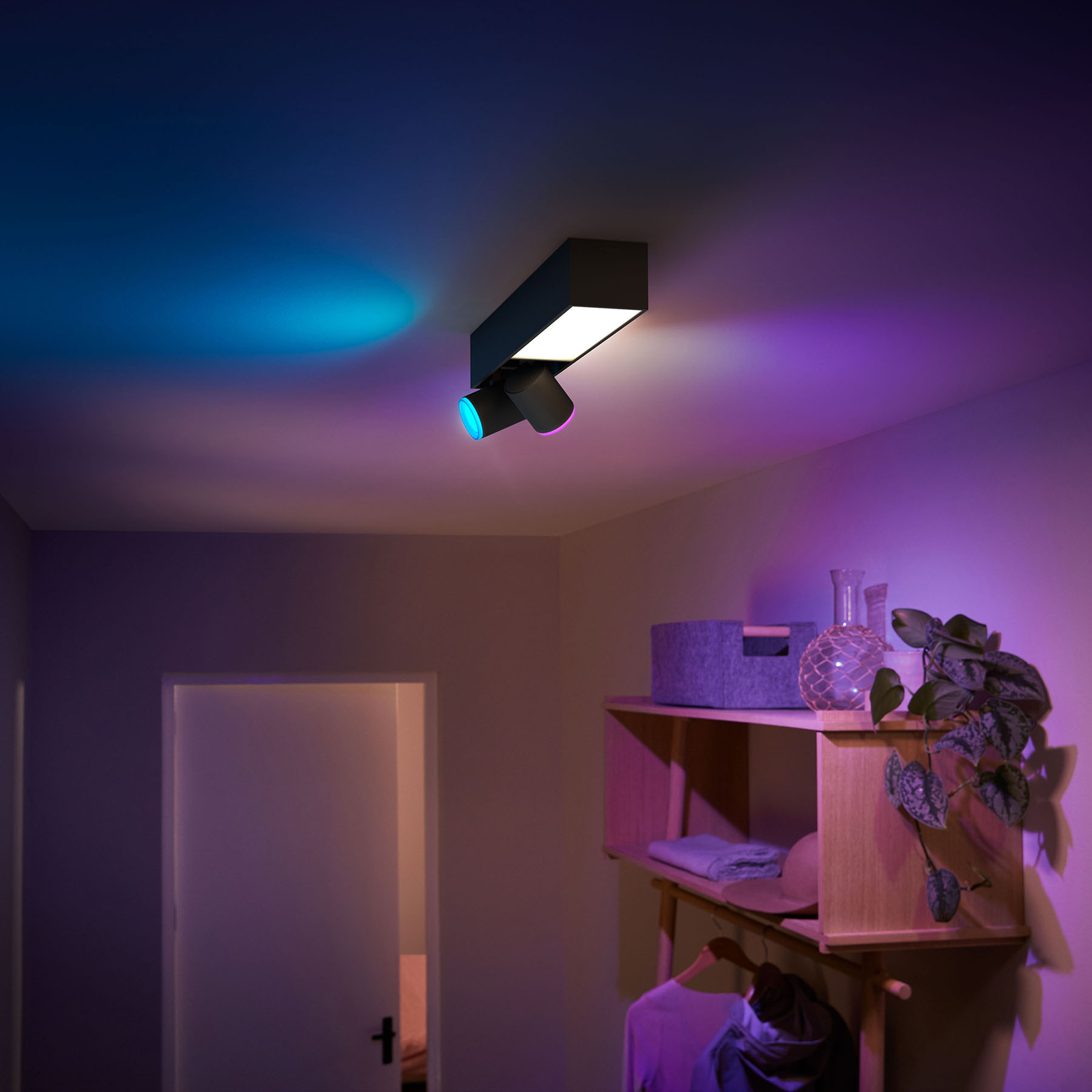 Philips Hue Centris LED-Spot zweiflammig, schwarz