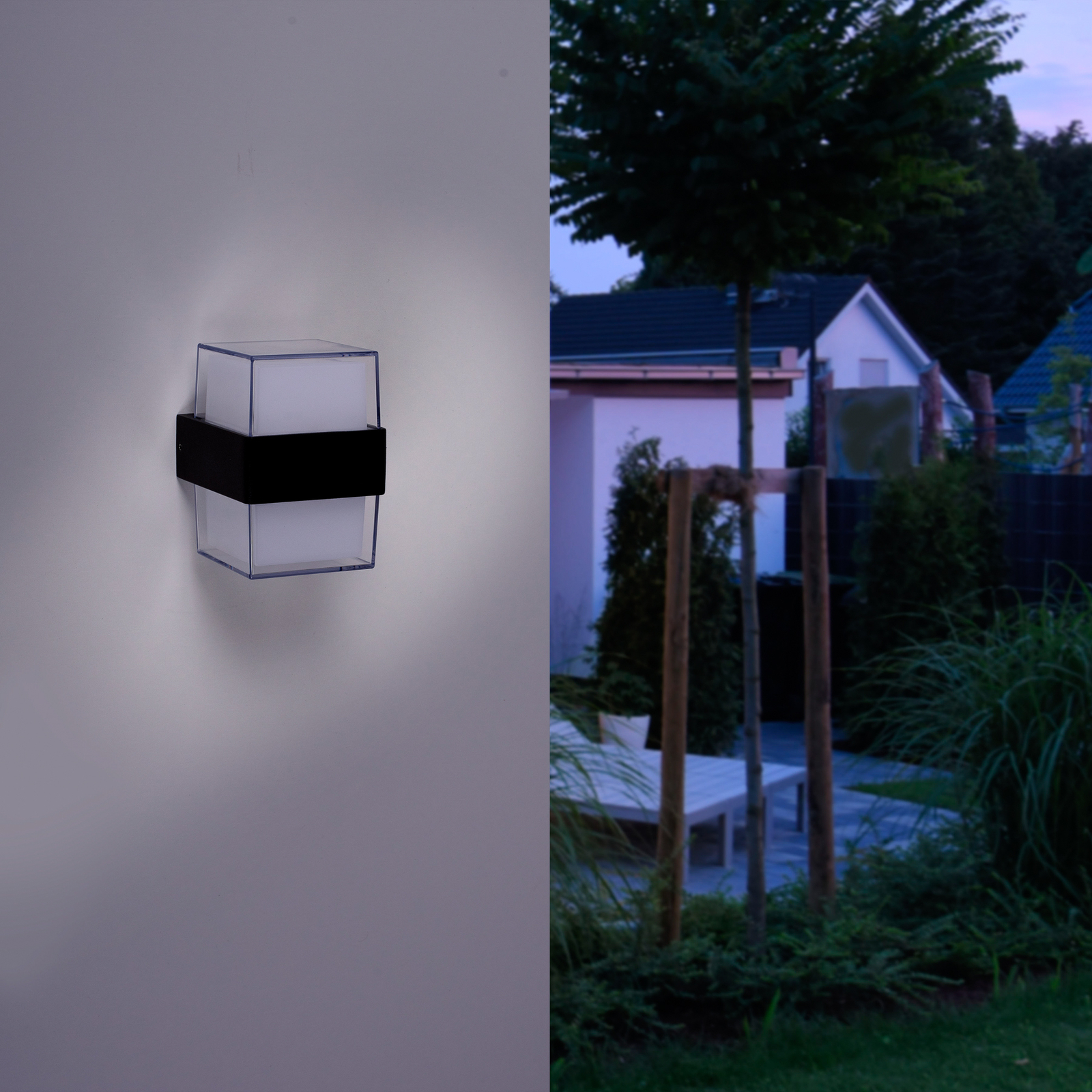 Paul Neuhaus Cara LED-Außenwandleuchte up/down