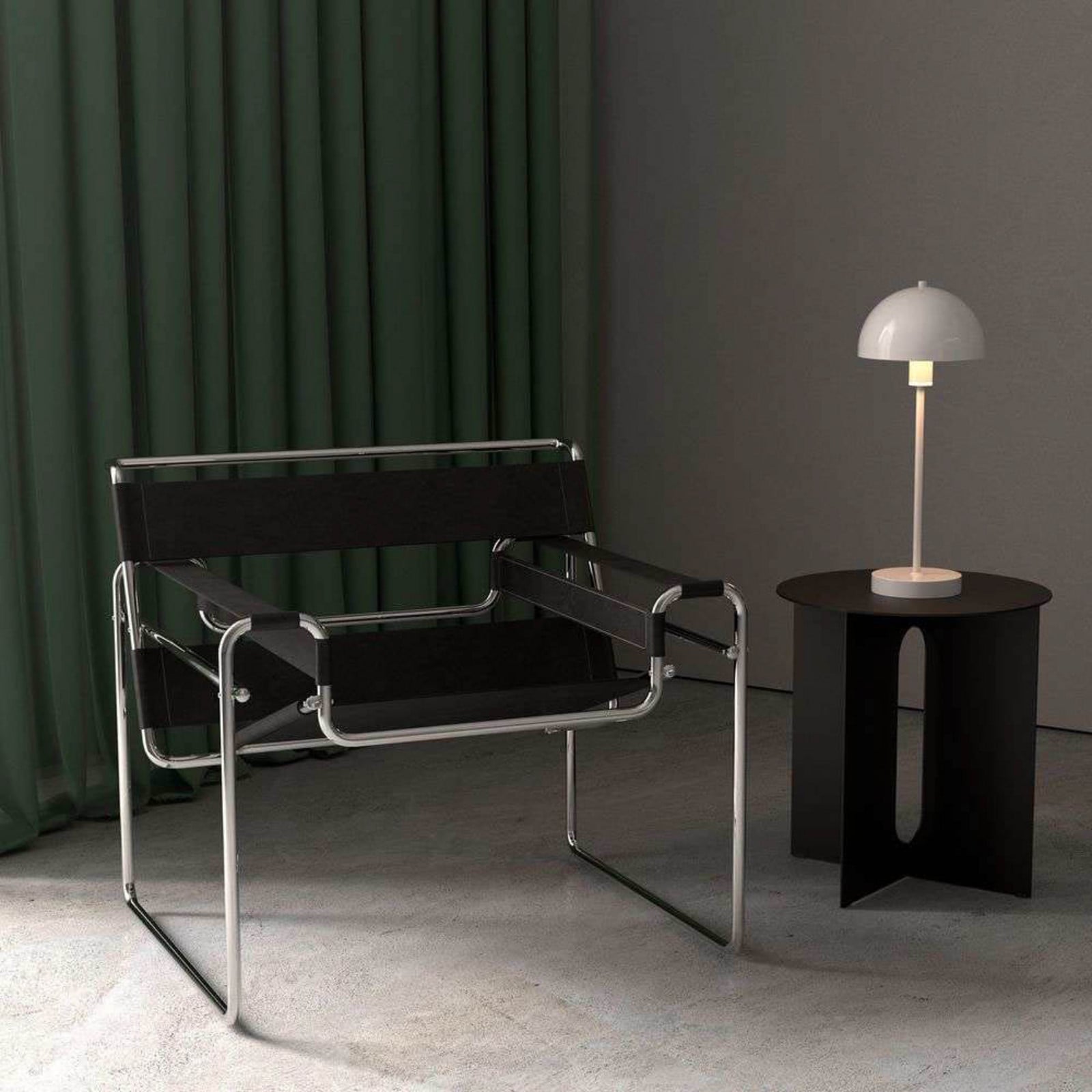 Vienda Bordlampe Glossy White Herstal - Soveværelse - Metal