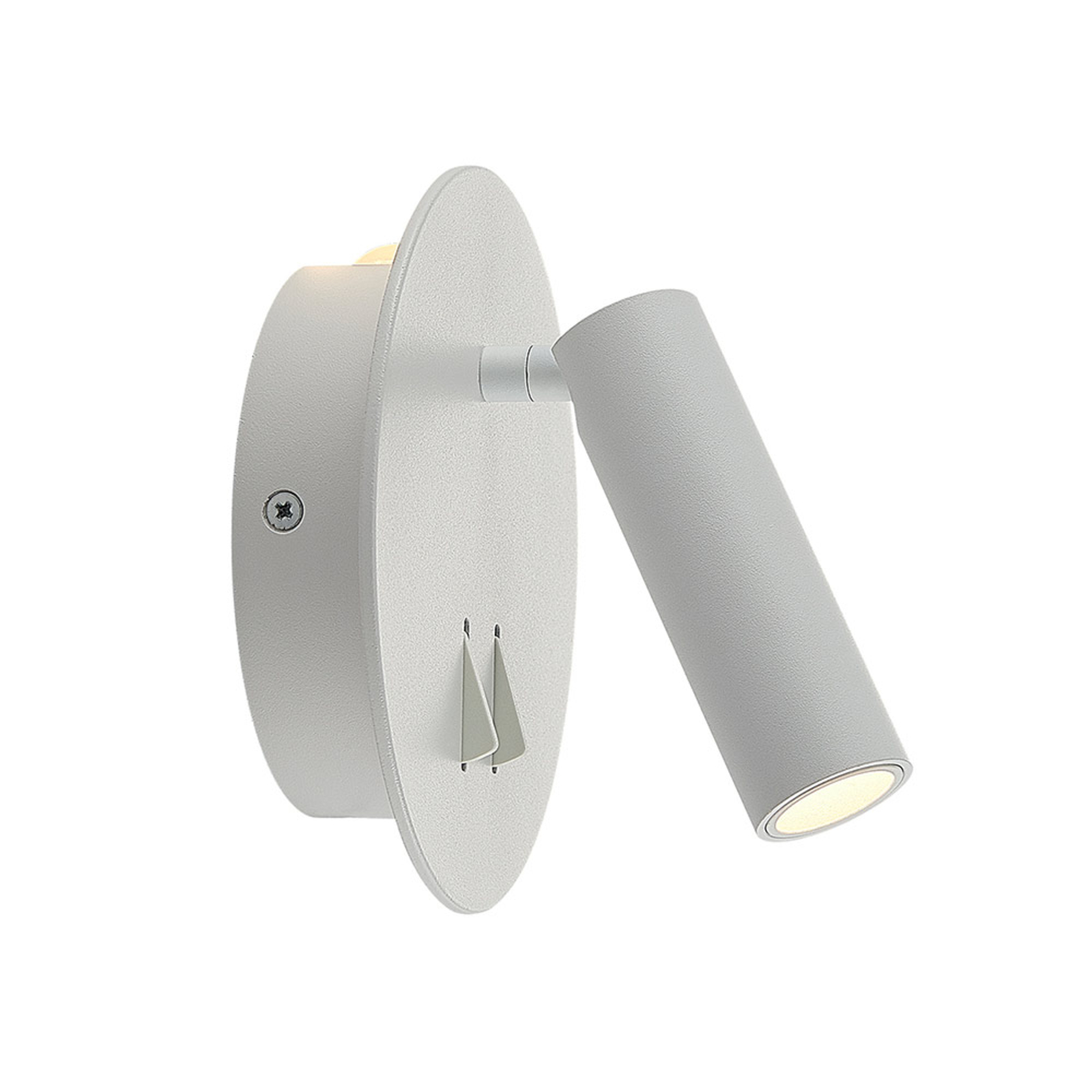 Lucande Magya LED wall light white 2-bulb, round