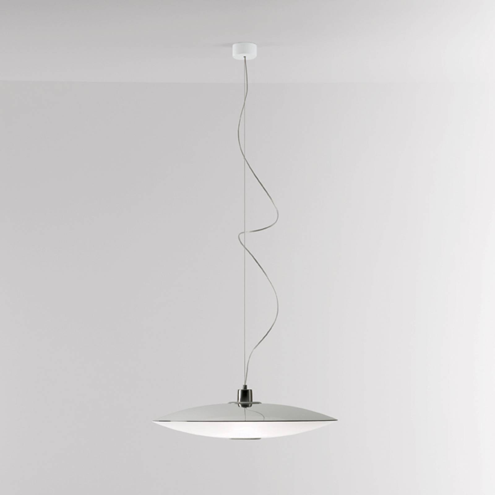 Prandina Extra S3 hængelampe, hvid/blank krom