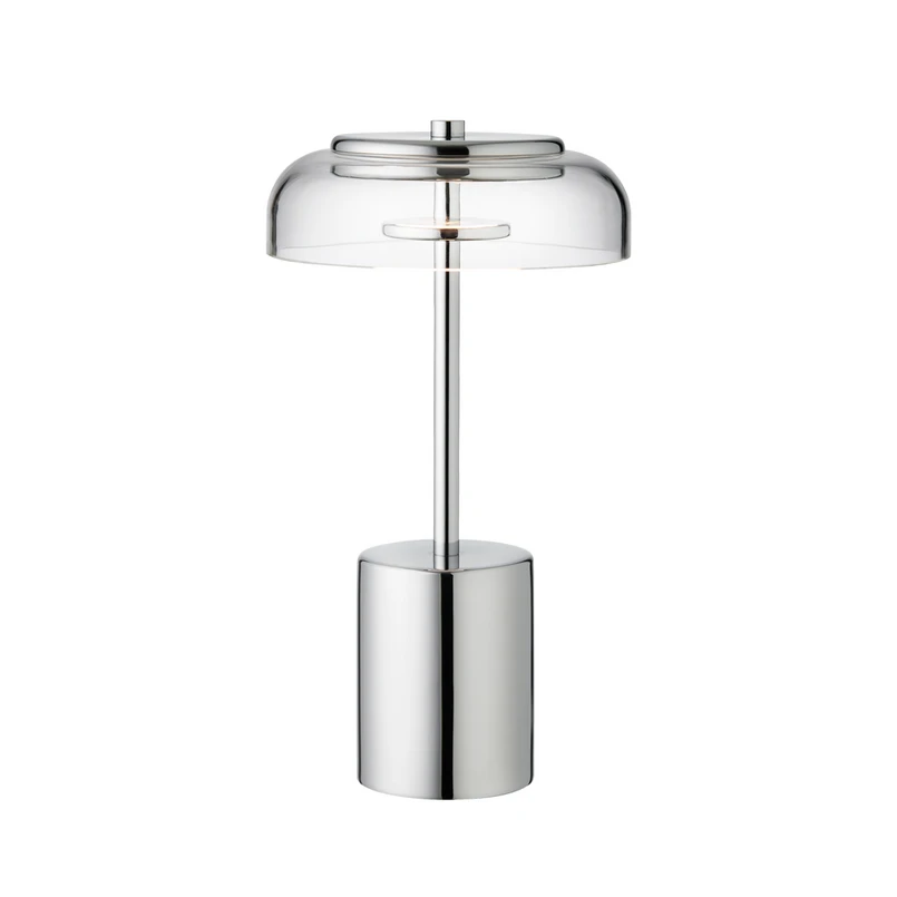 Nuura Aps - Blossi LED-batteridriven bordslampa Höjd 26 cm krom/klarNuura